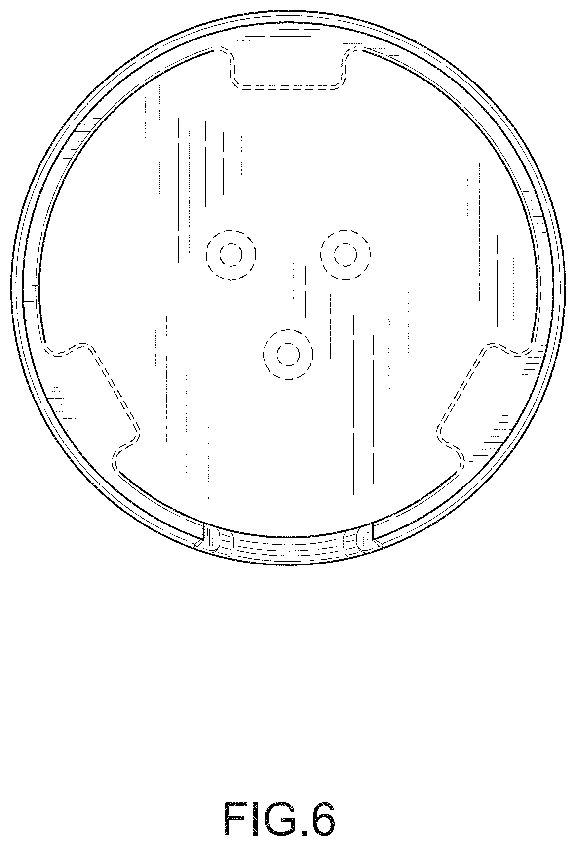 Patent USD1001719 Figure 6 – Cupholder for a vehicle