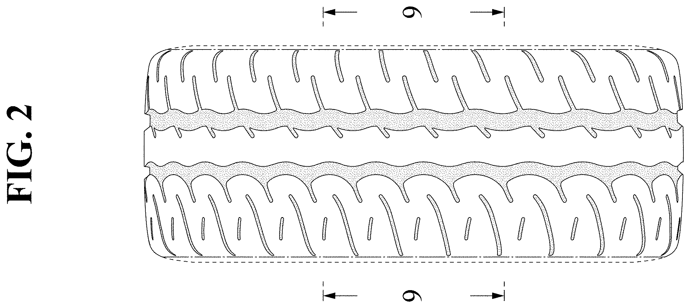 Patent USD1001720 Figure 2 – Automobile tire