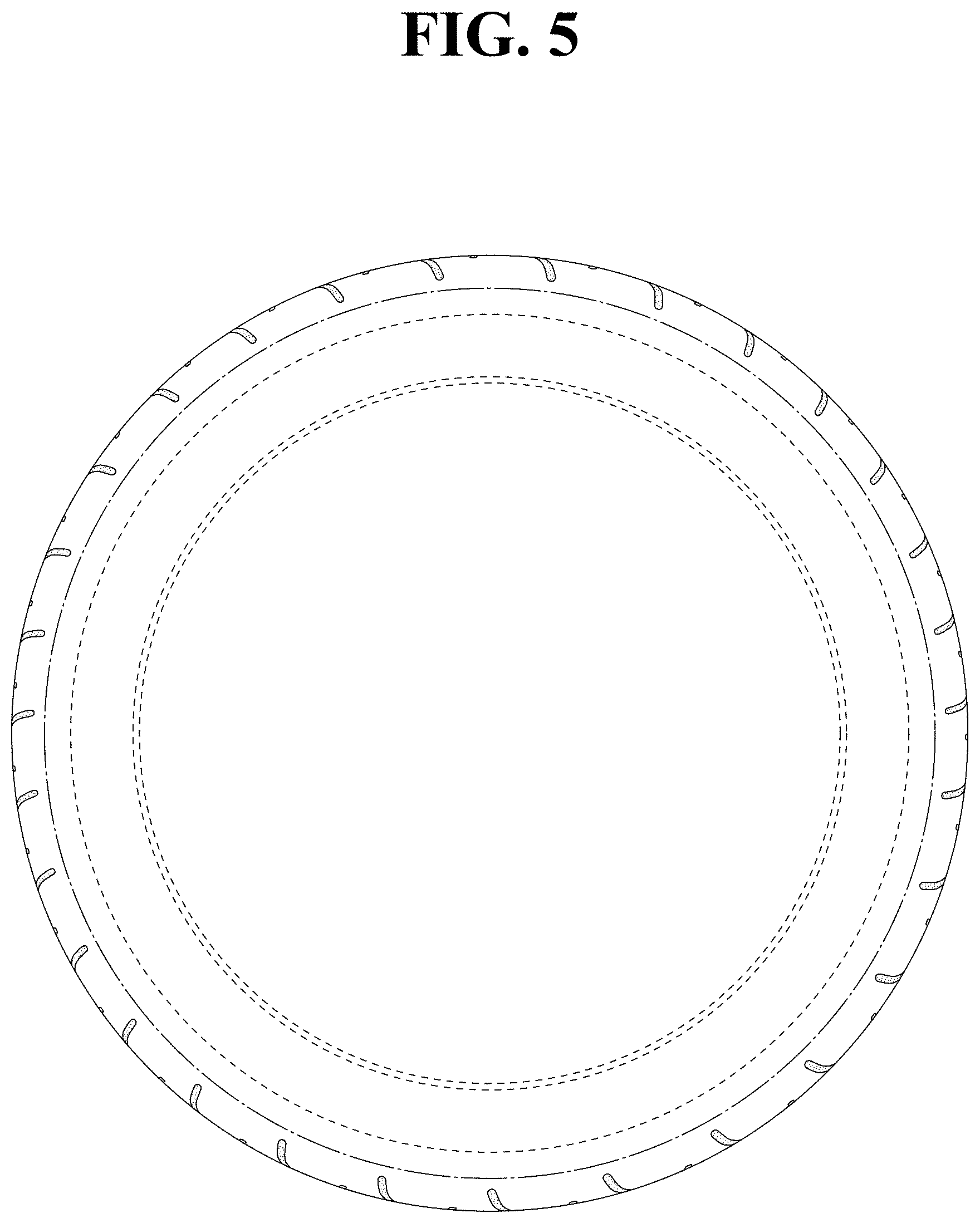 Patent USD1001720 Figure 5 – Automobile tire