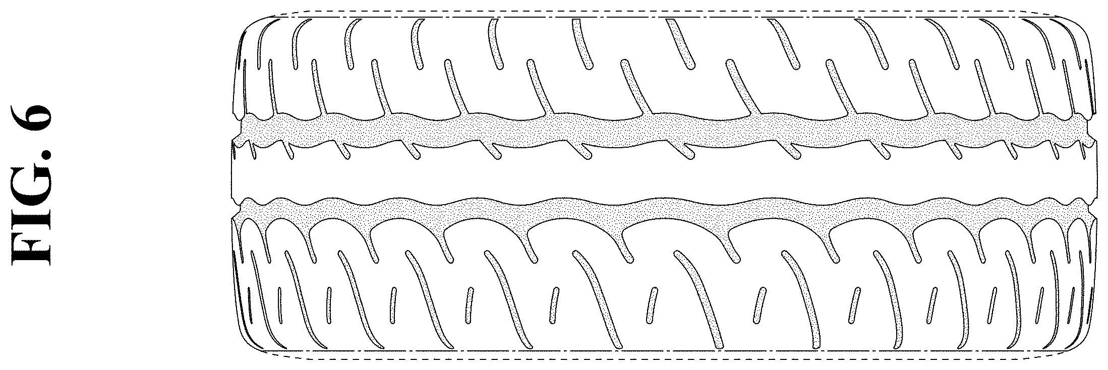 Patent USD1001720 Figure 6 – Automobile tire