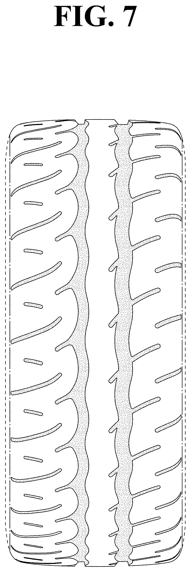 Patent USD1001720 Figure 7 – Automobile tire