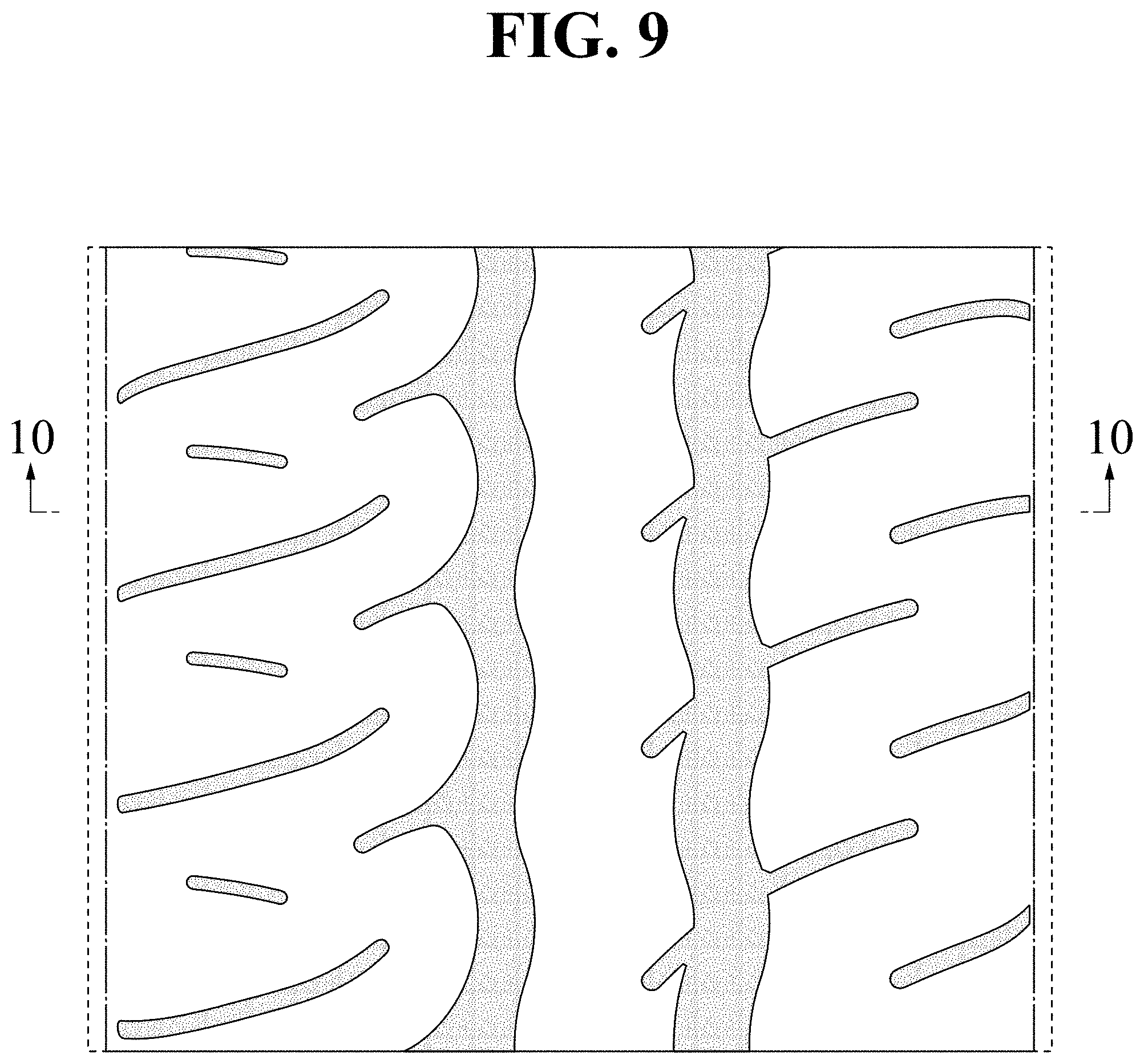 Patent USD1001720 Figure 9 – Automobile tire
