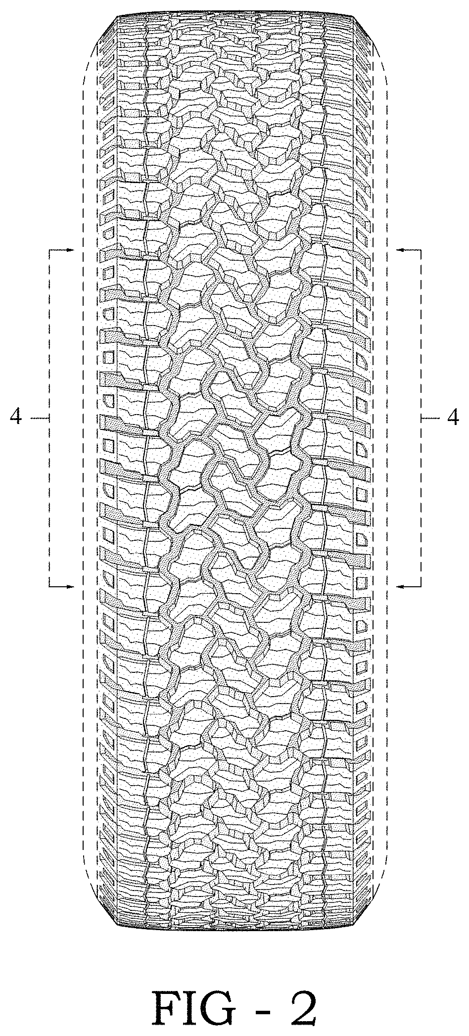 Patent USD1001722 Figure 2 – Tire