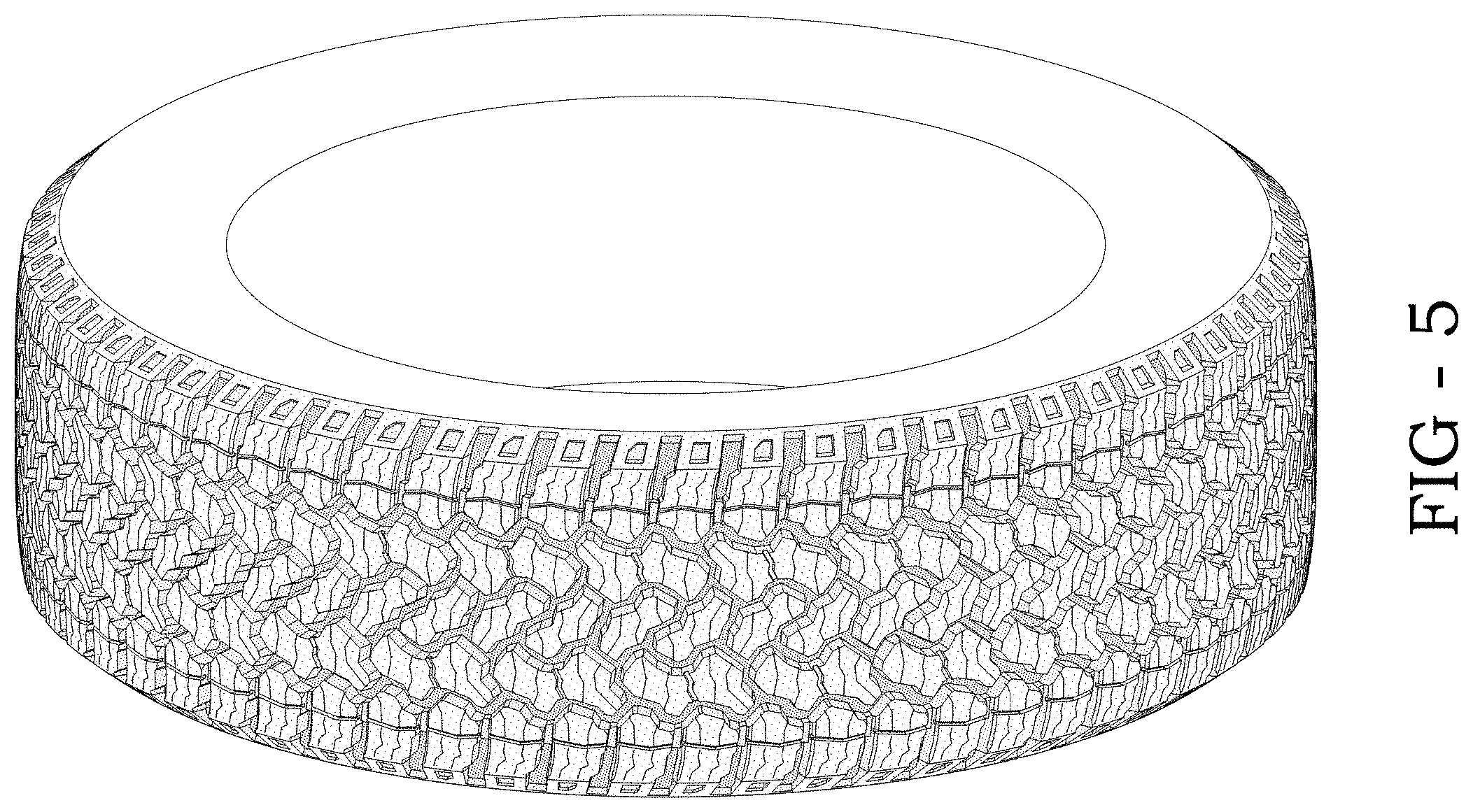 Patent USD1001722 Figure 5 – Tire