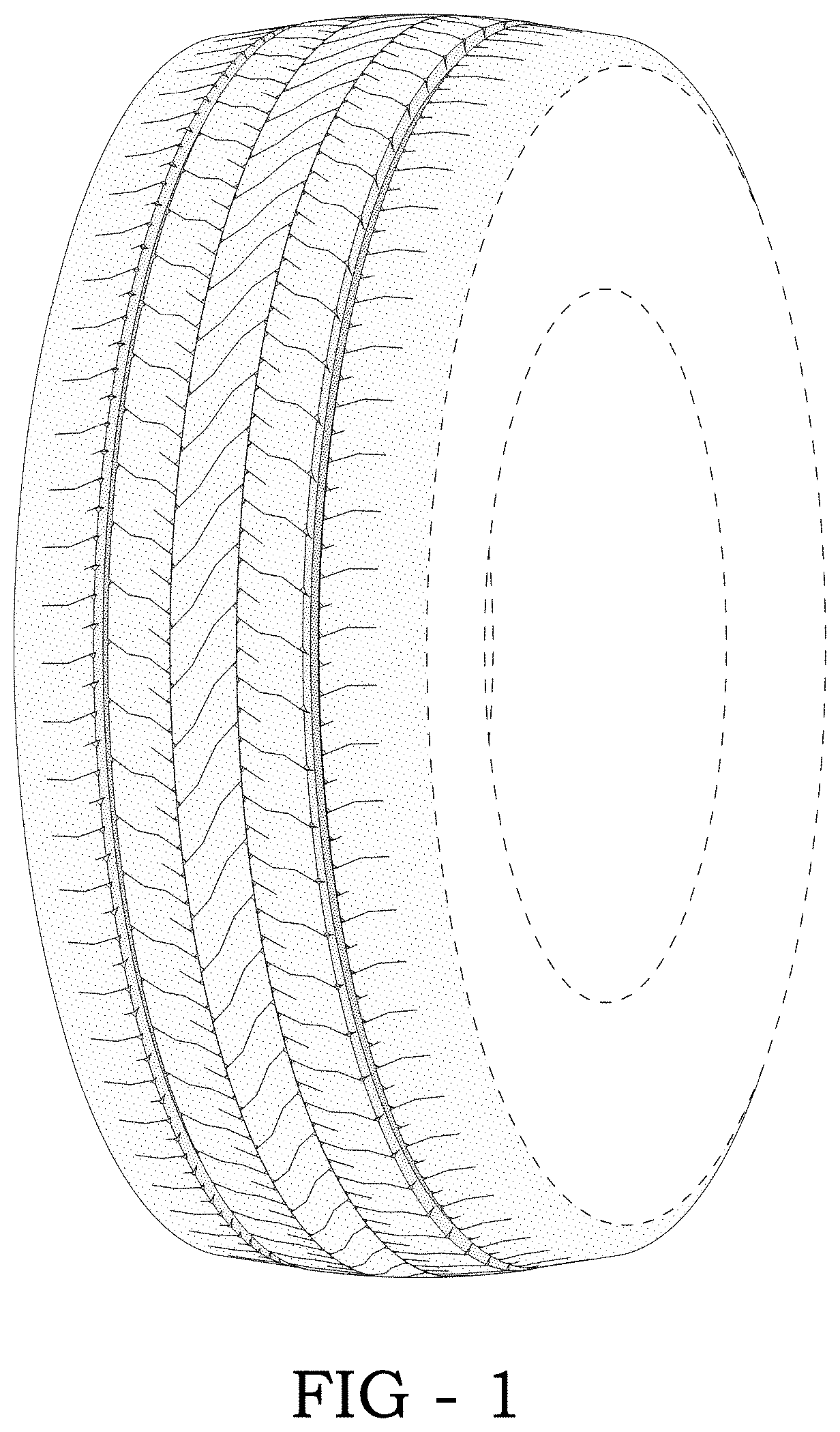Patent USD1001723 Figure 1 – Tire