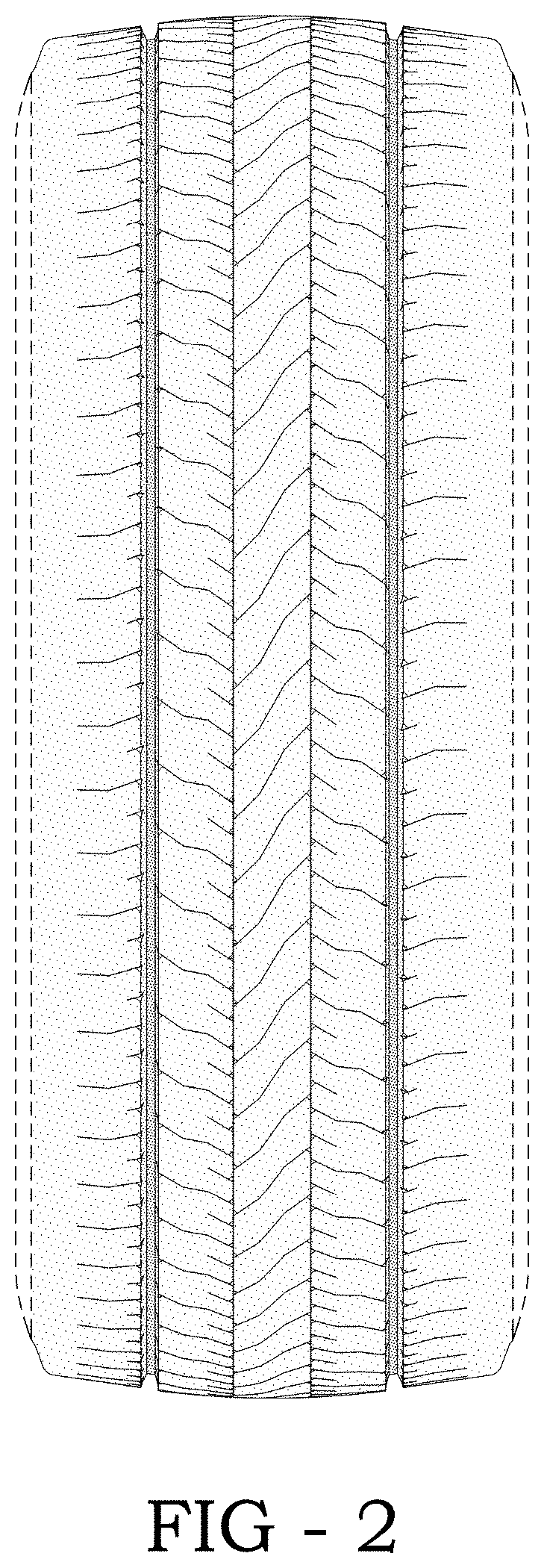 Patent USD1001723 Figure 2 – Tire