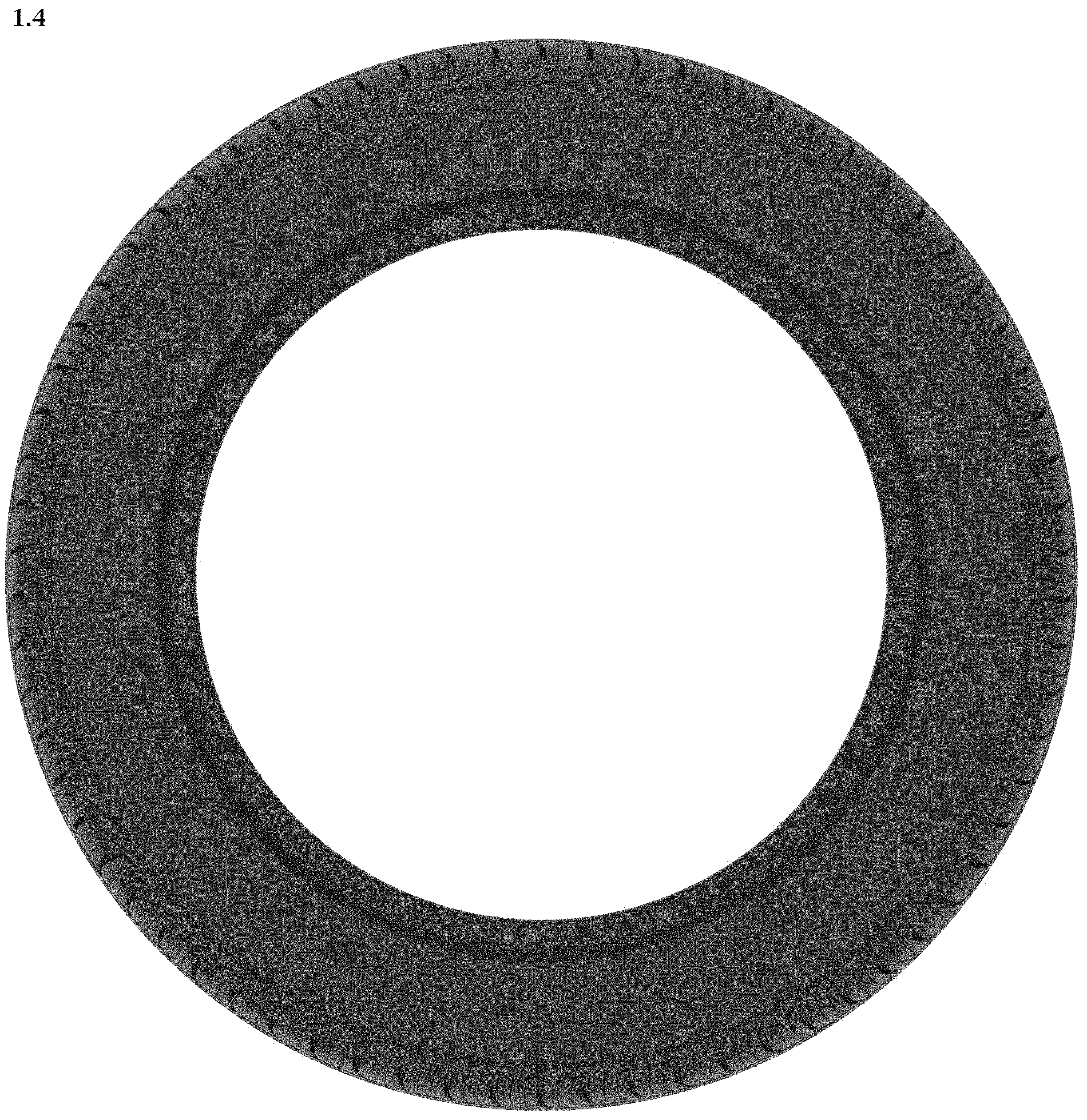 Patent USD1001724 Figure 4 – Vehicle tyre