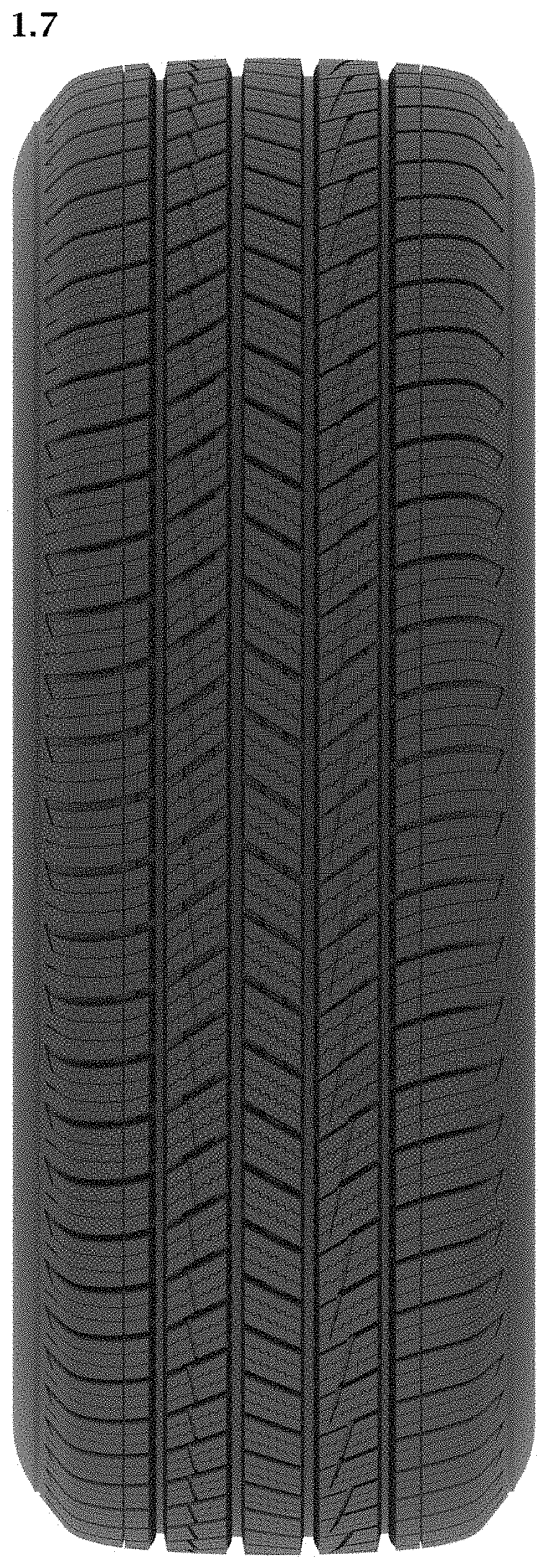 Patent USD1001724 Figure 7 – Vehicle tyre