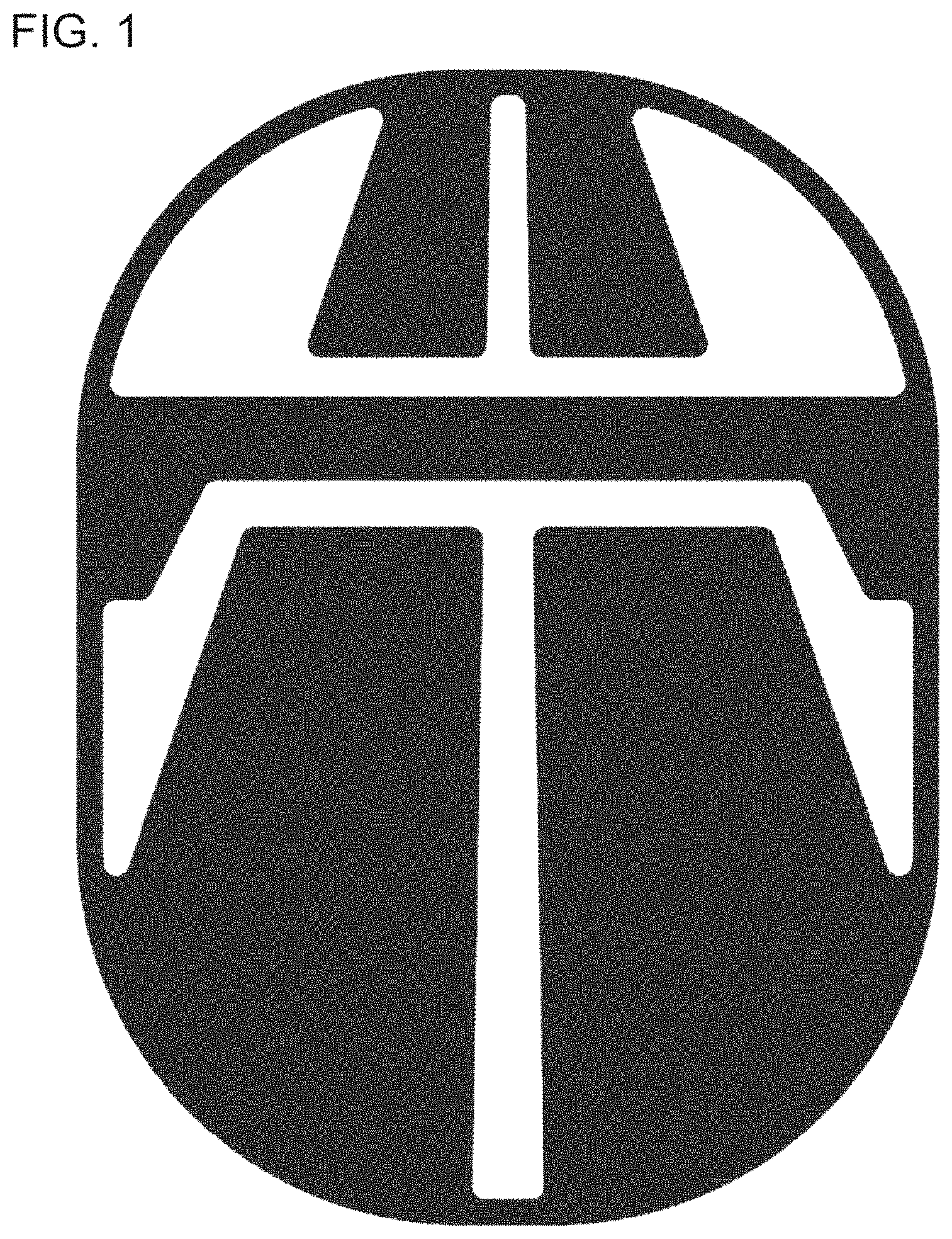 Patent USD1001726 Figure 1 – Sidewall of a tire with graphic symbol