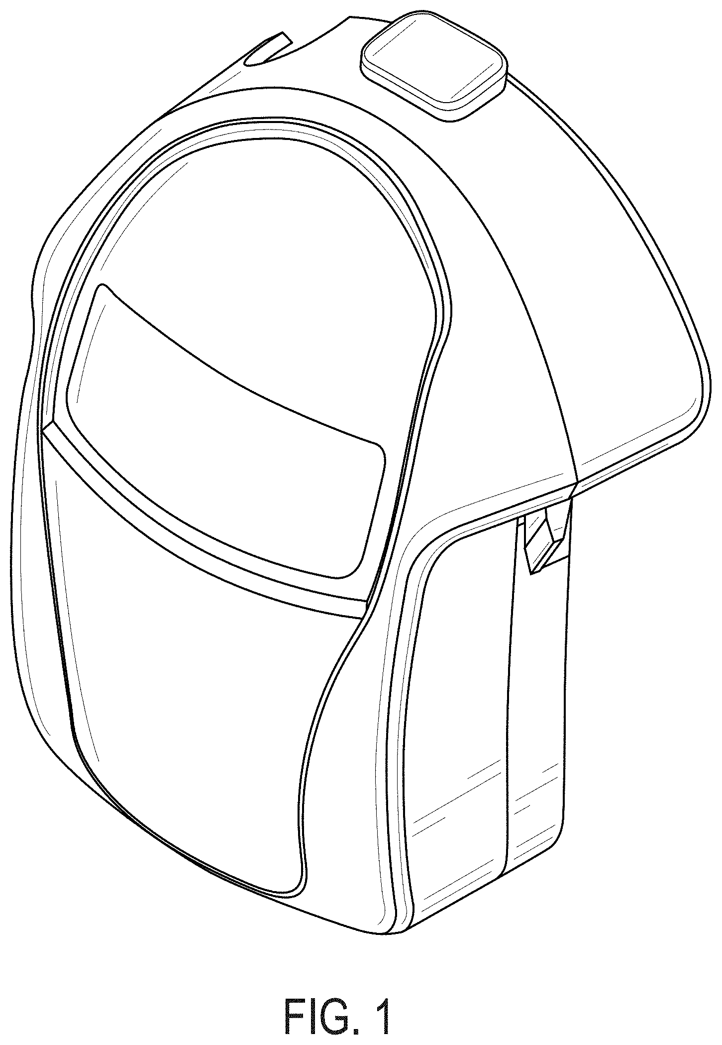 Patent USD1001727 Figure 1 – Battery pack