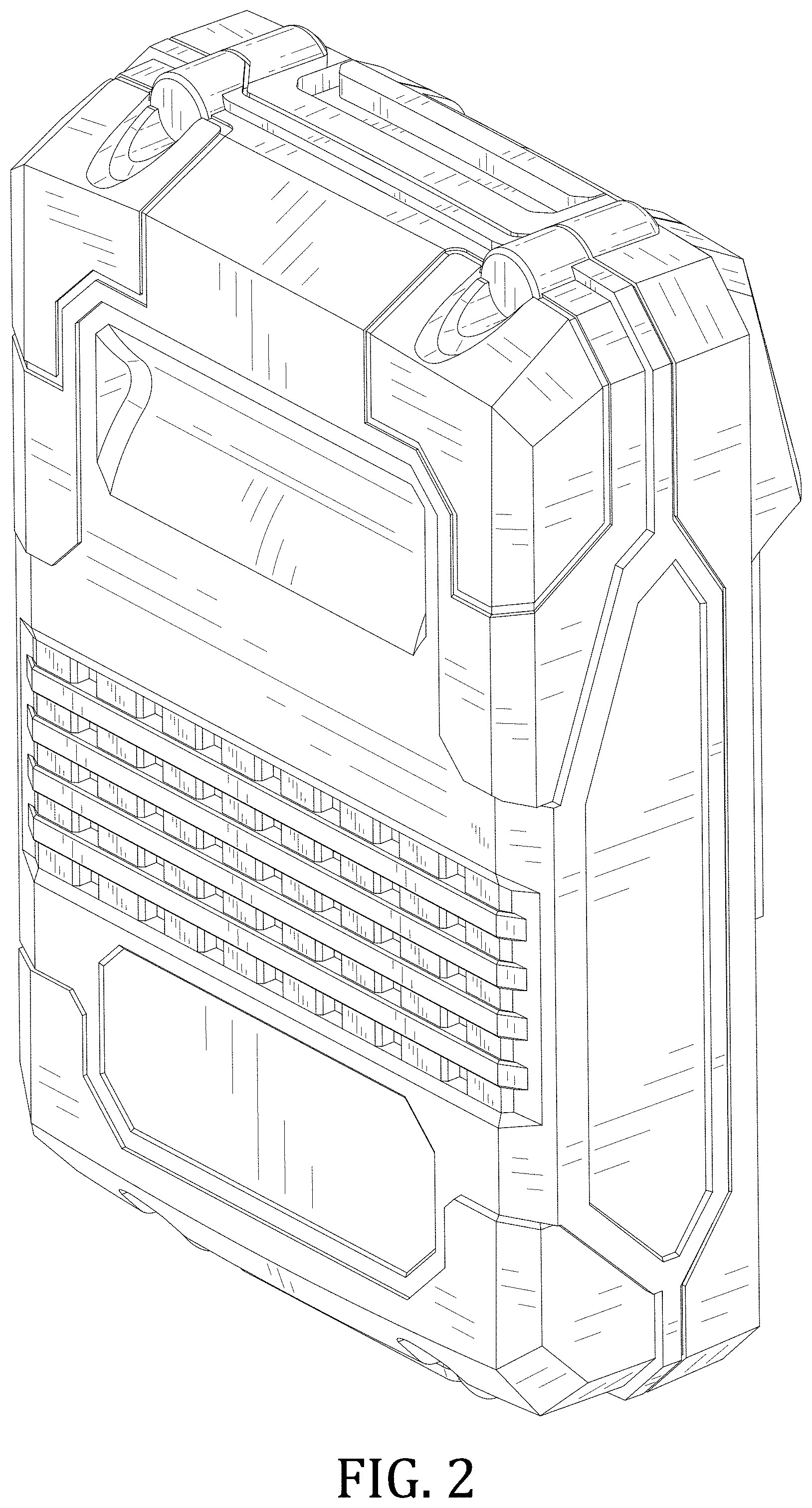 Patent USD1001728 Figure 2 – Power tool battery pack