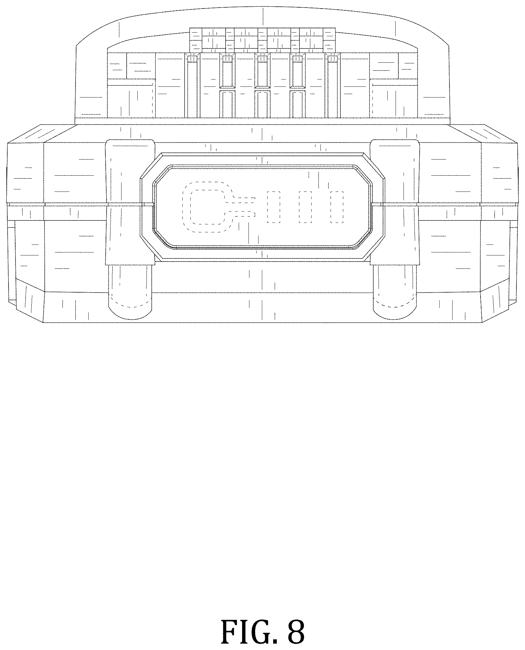 Patent USD1001728 Figure 8 – Power tool battery pack