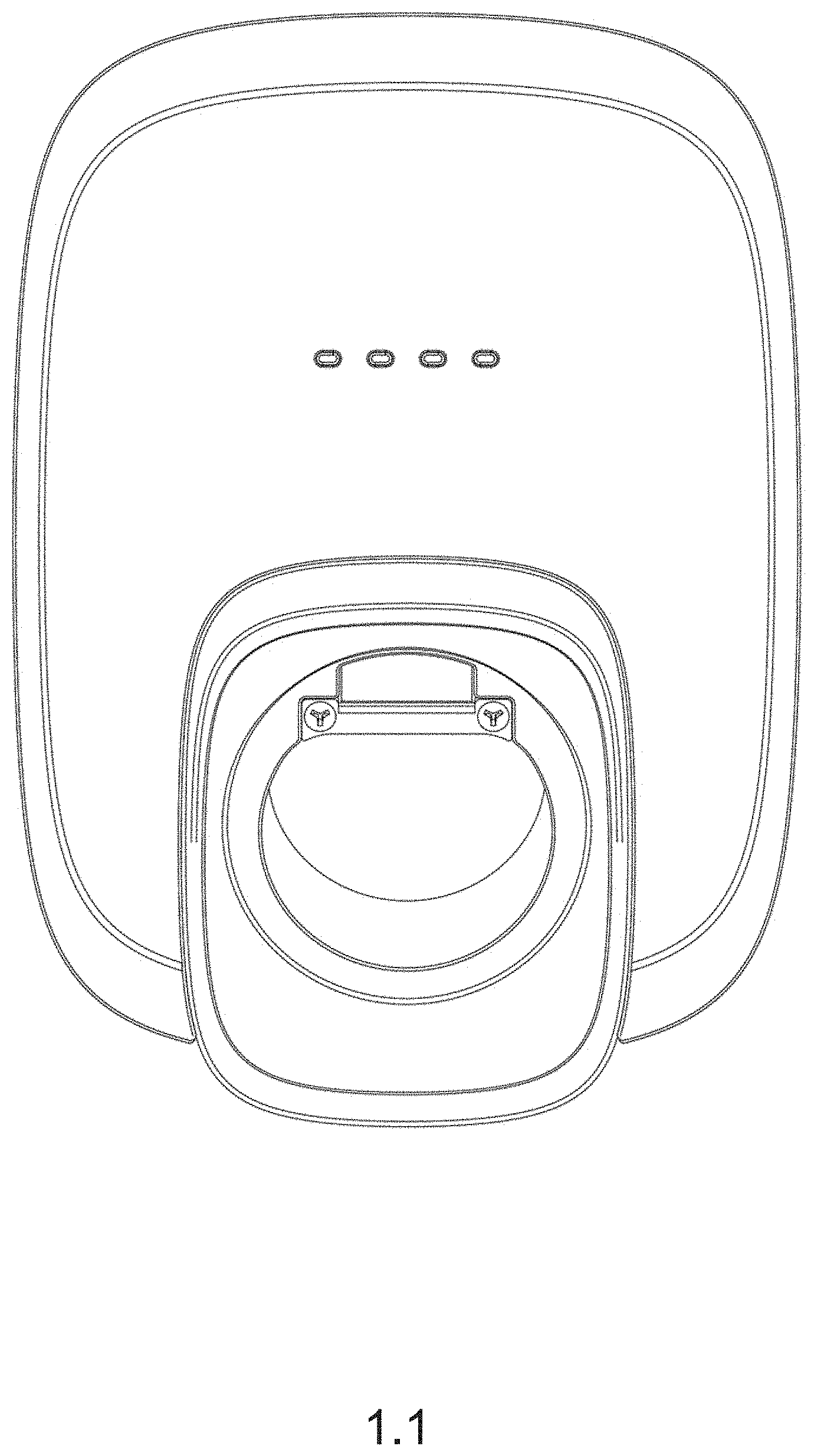 Patent USD1001729 Figure 1 – Charging station for electric vehicles