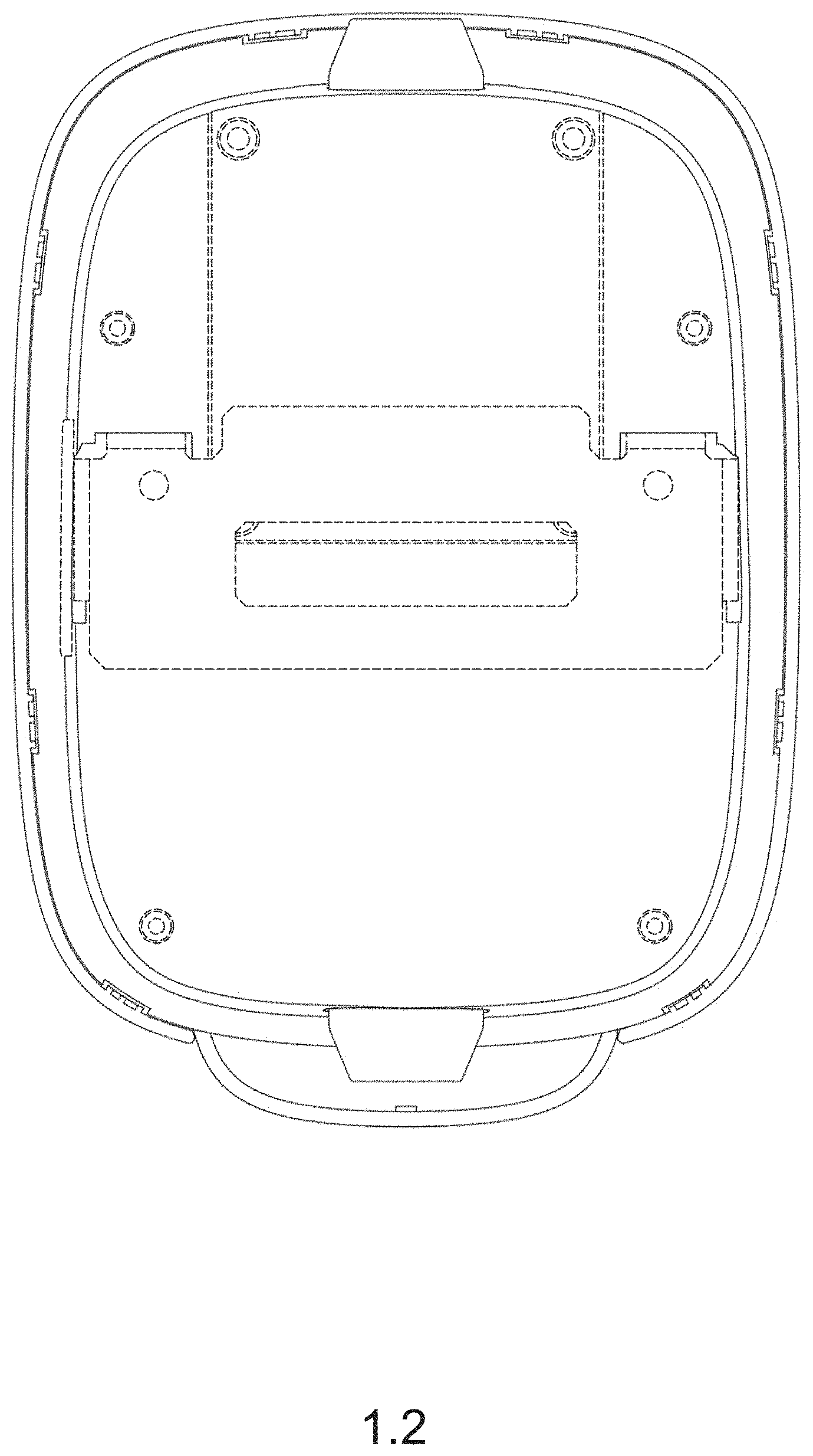 Patent USD1001729 Figure 2 – Charging station for electric vehicles