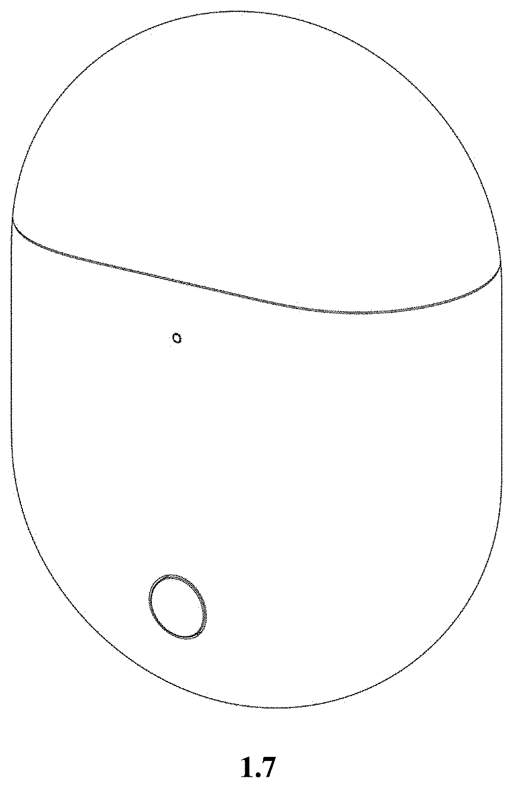 Patent USD1001731 Figure 6 – Charging case for earphones