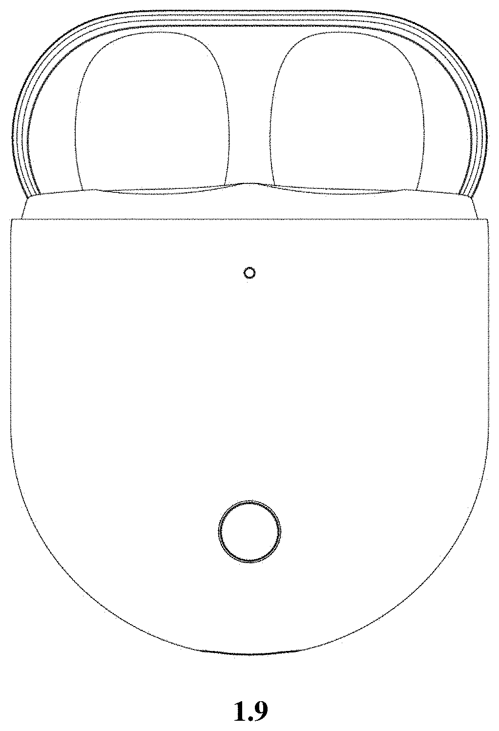 Patent USD1001731 Figure 8 – Charging case for earphones