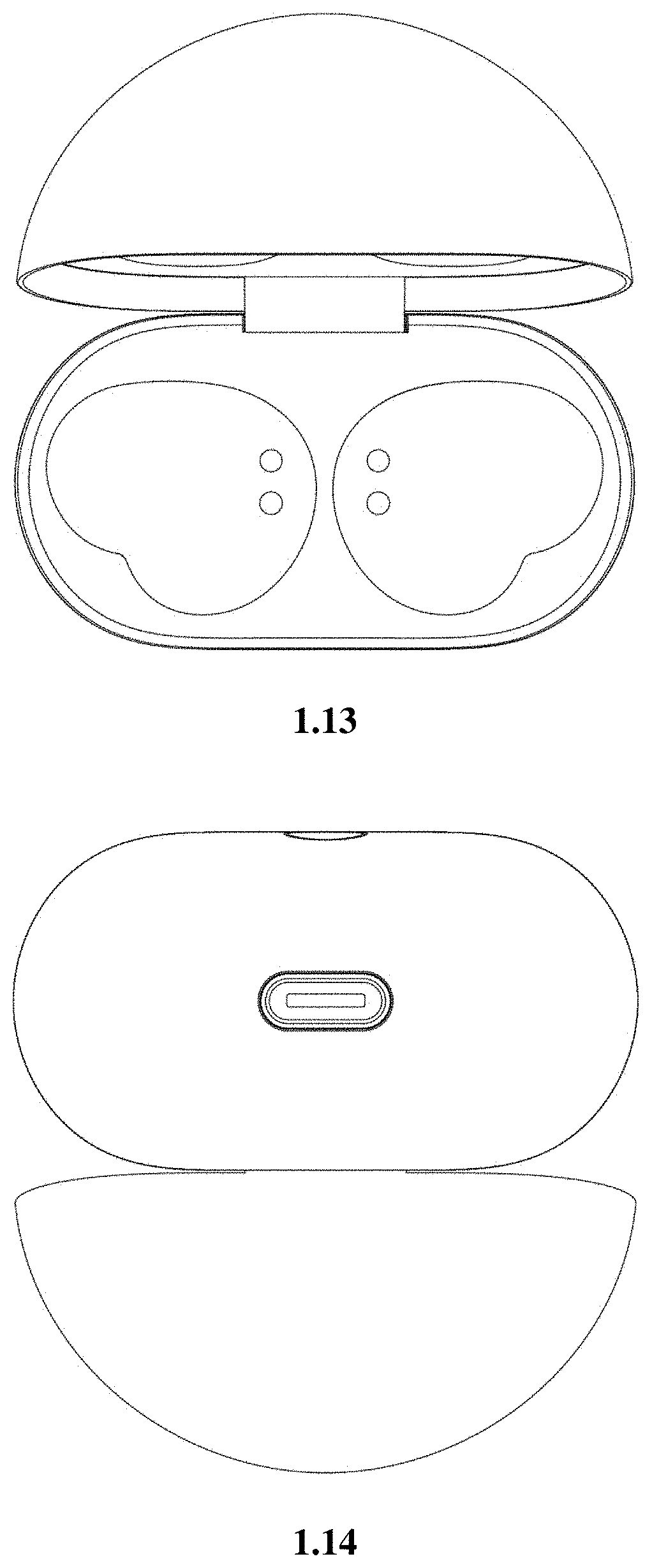Patent USD1001731 Figure 12 – Charging case for earphones
