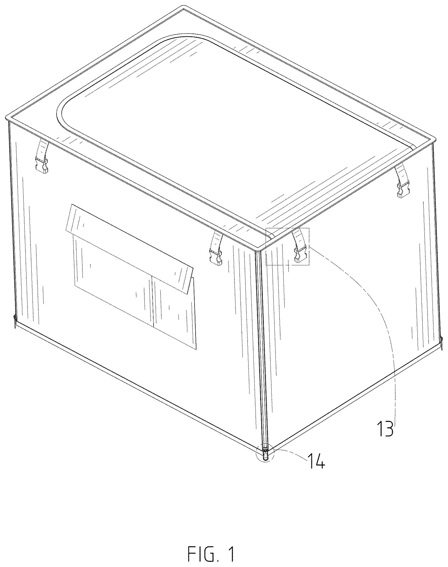 Patent USD1001738 Figure 1 – Generator cover