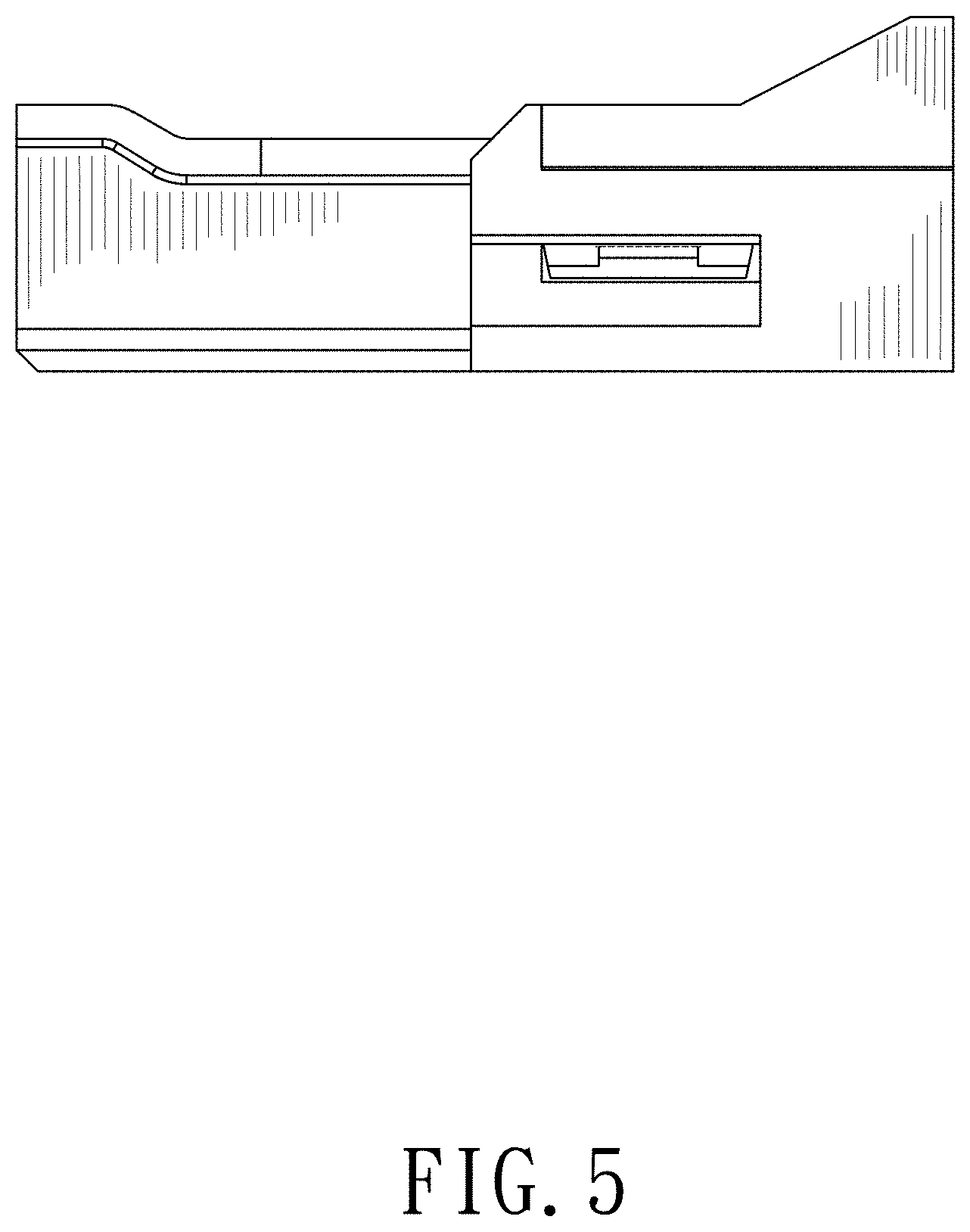 Patent USD1001743 Figure 5 – Connector of fan