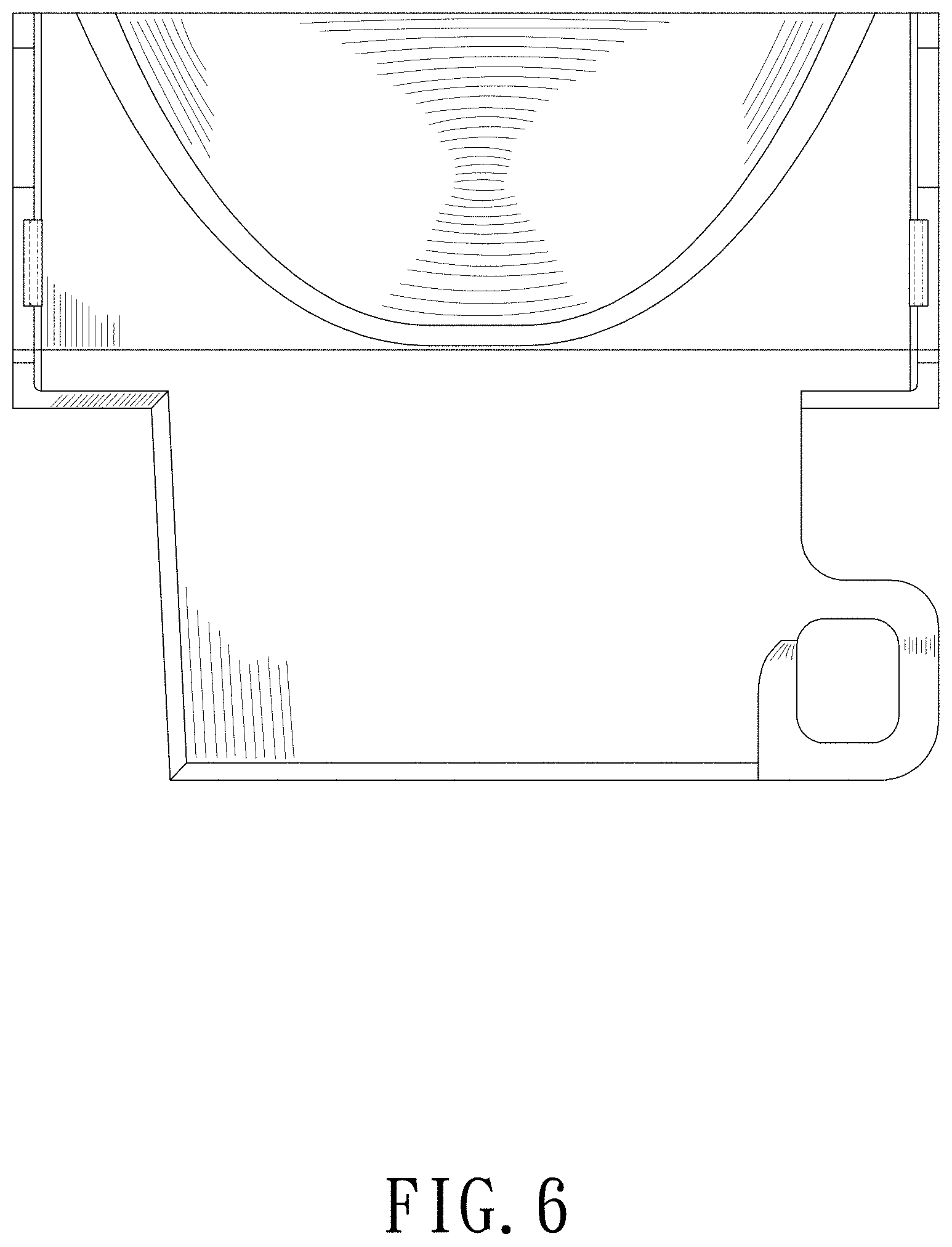Patent USD1001743 Figure 6 – Connector of fan