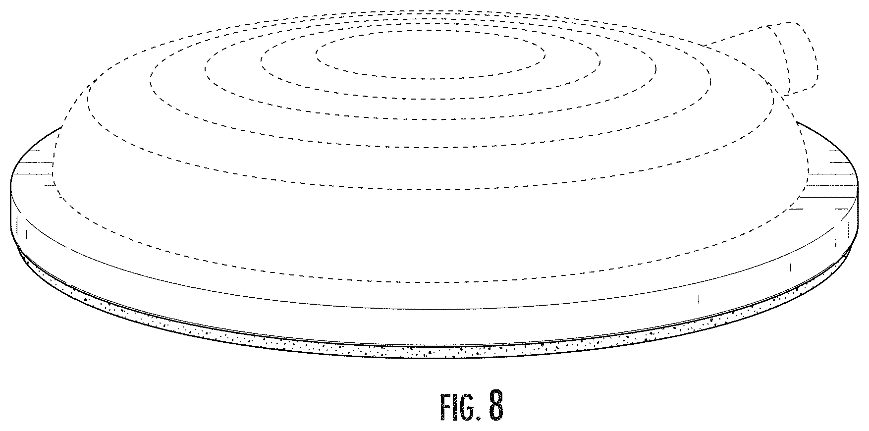 Patent USD1001749 Figure 6 – Base plate for a foot pedal