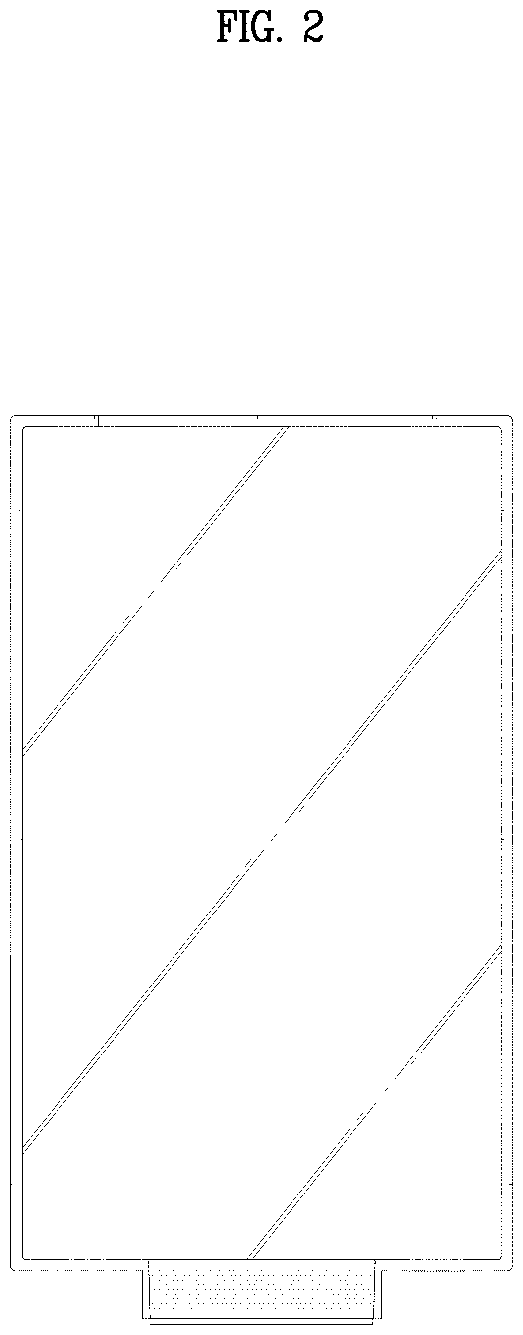 Patent USD1001755 Figure 2 – Television receiver