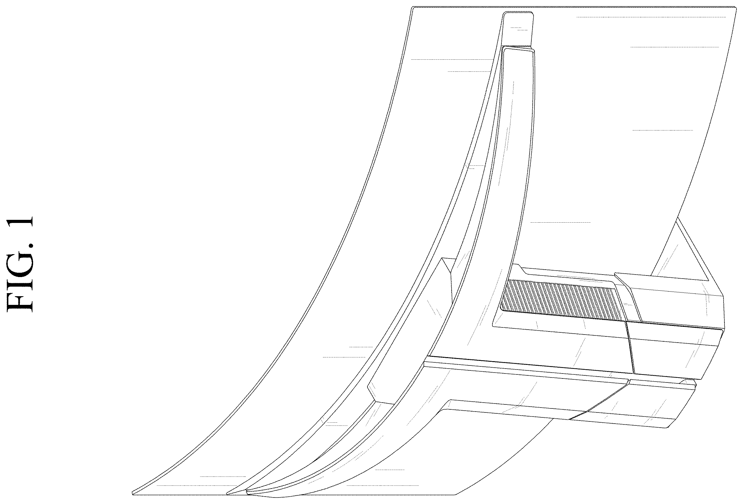 Patent USD1001756 Figure 1 – Television receiver