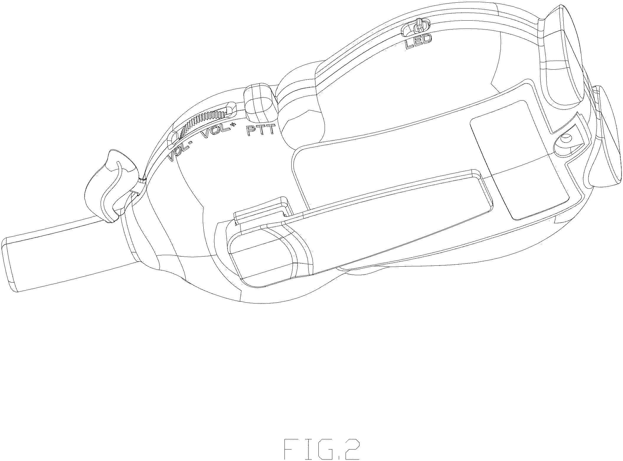 Patent USD1001757 Figure 2 – Two way radio