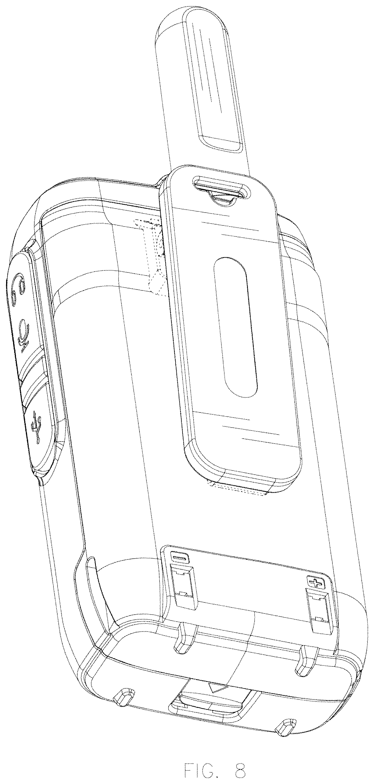 Patent USD1001758 Figure 8 – Walkie talkie