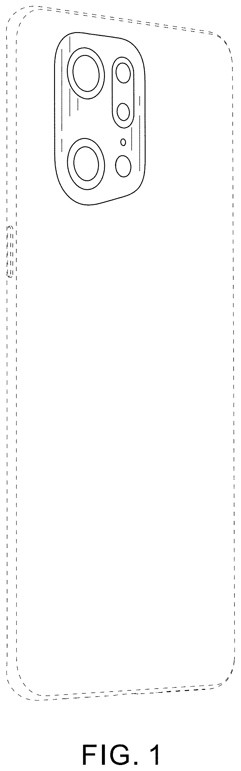 Patent USD1001760 Figure 1 – Mobile phone