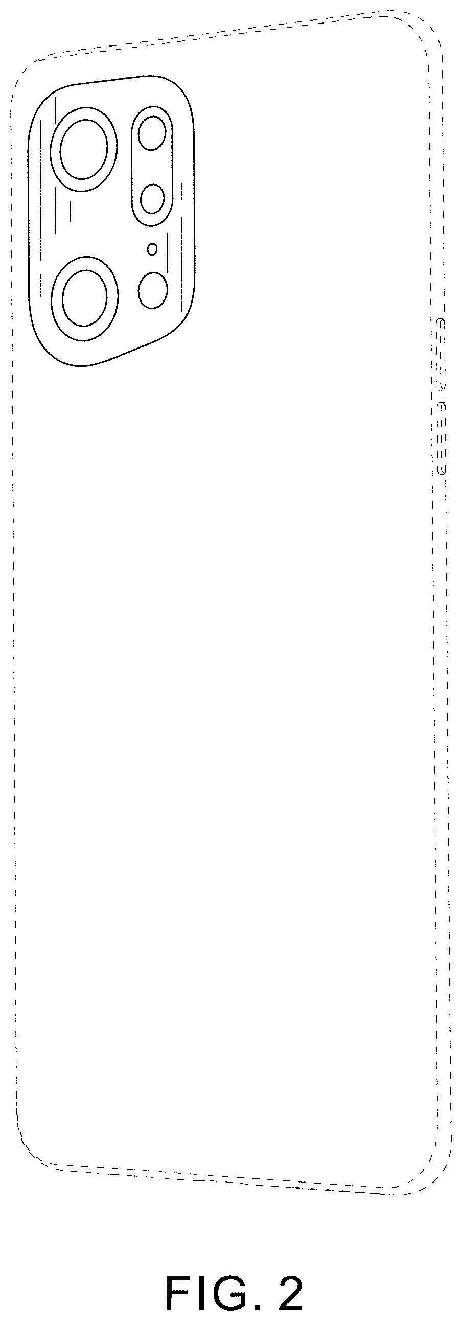 Patent USD1001760 Figure 2 – Mobile phone