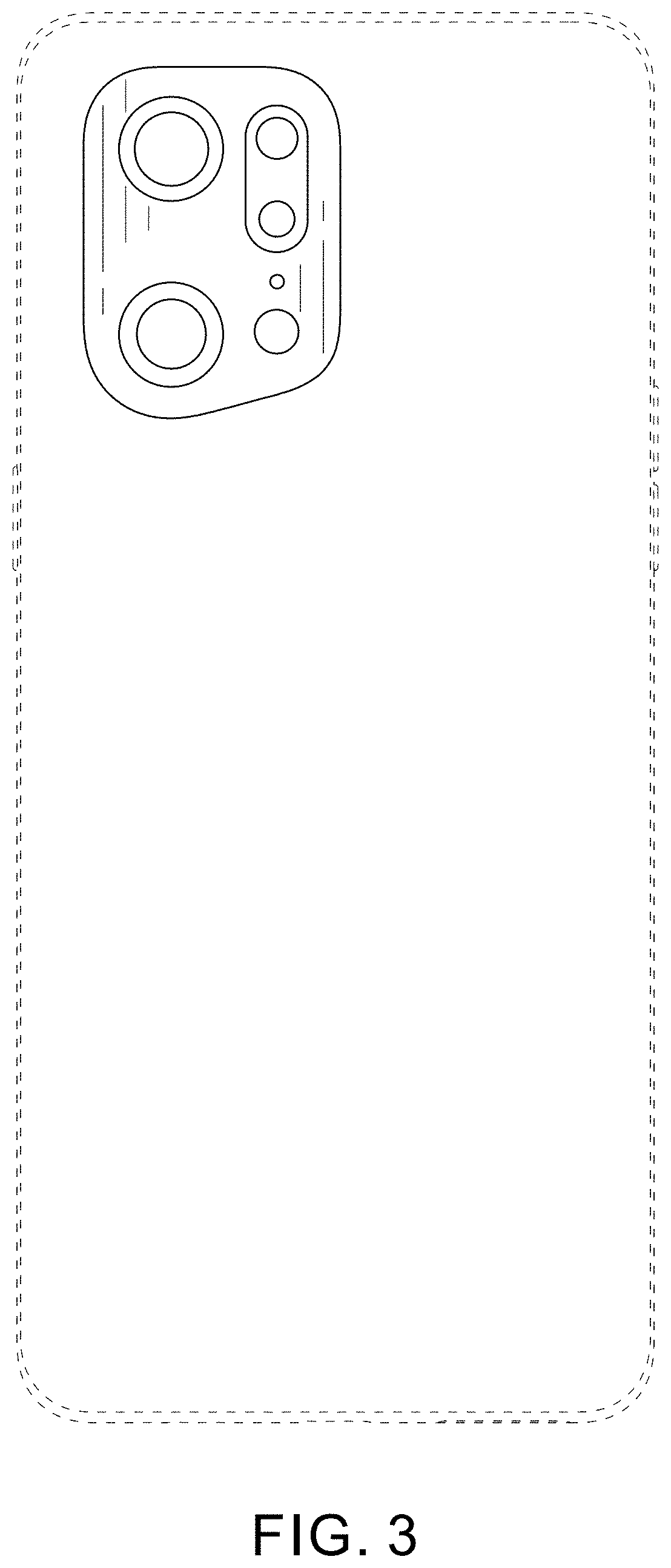 Patent USD1001760 Figure 3 – Mobile phone