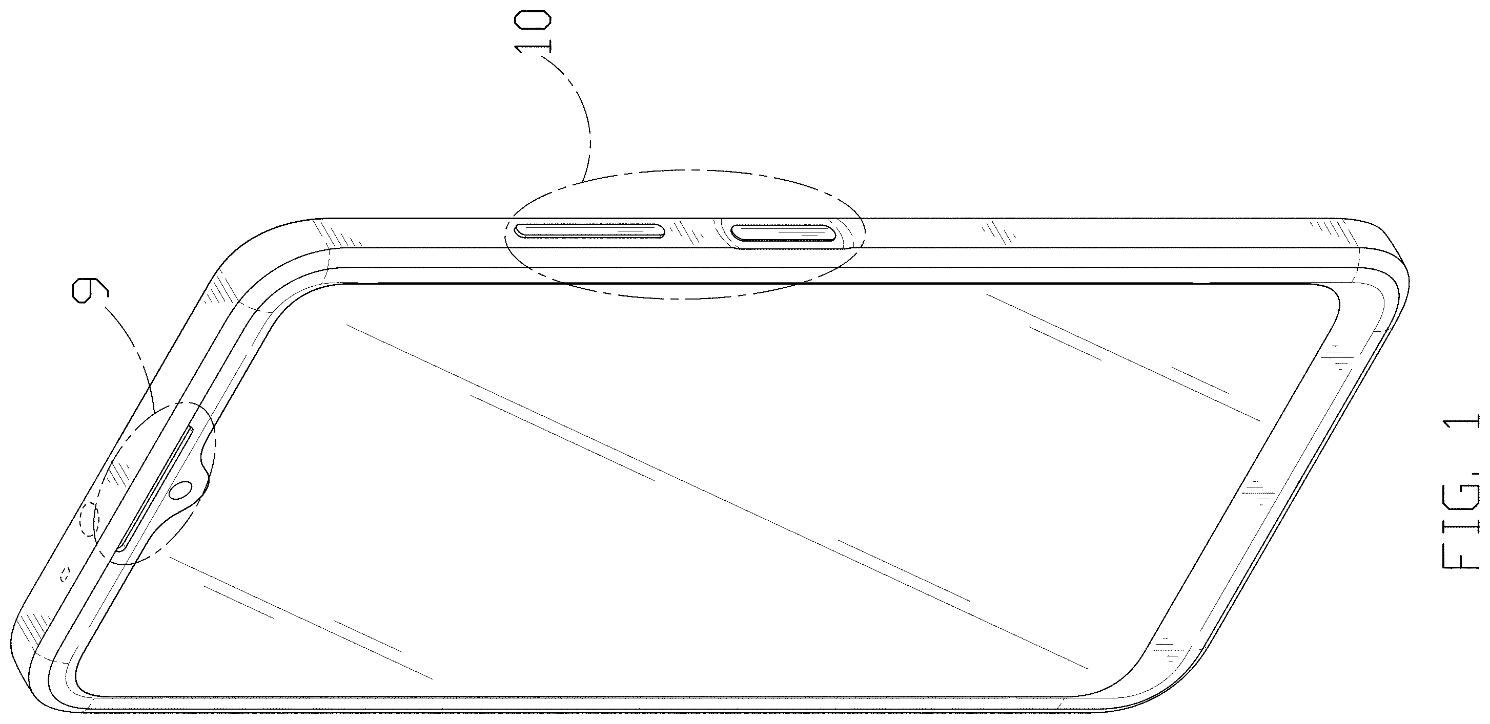 Patent USD1001761 Figure 1 – Mobile phone