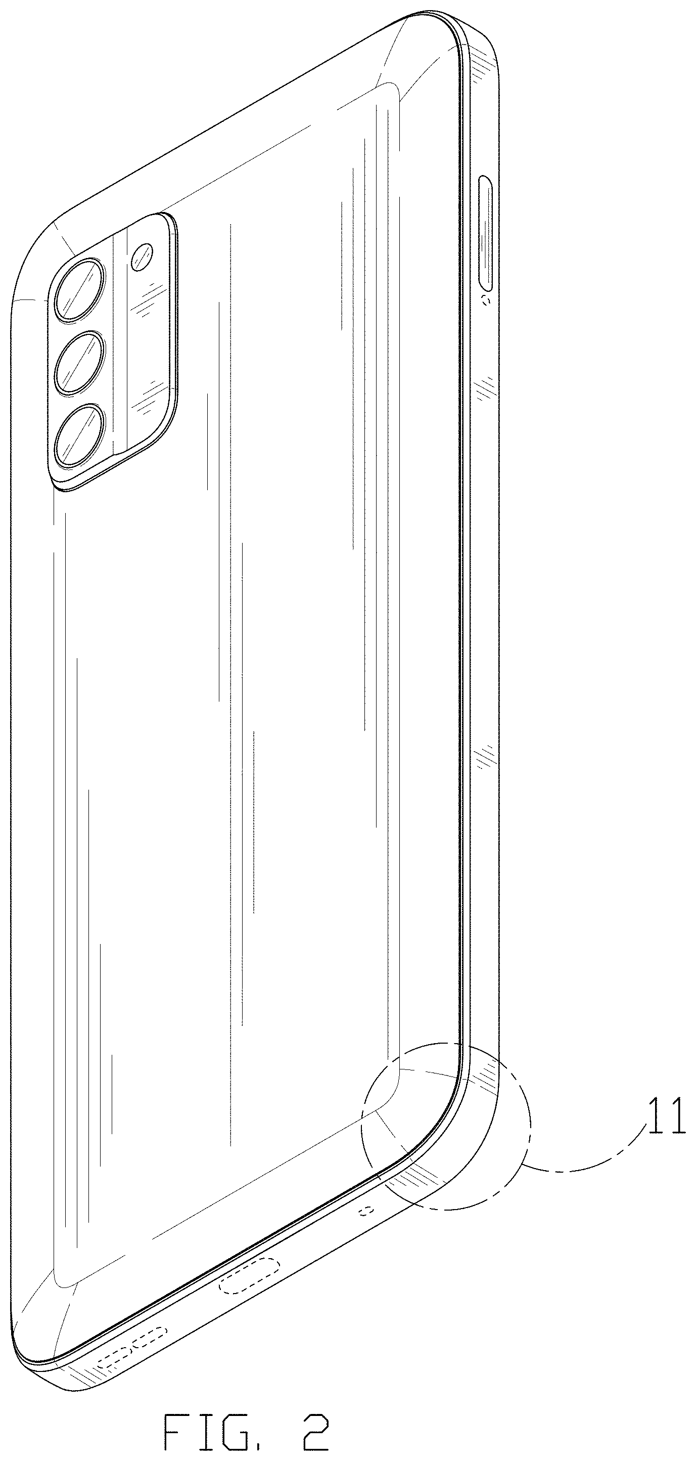 Patent USD1001761 Figure 2 – Mobile phone
