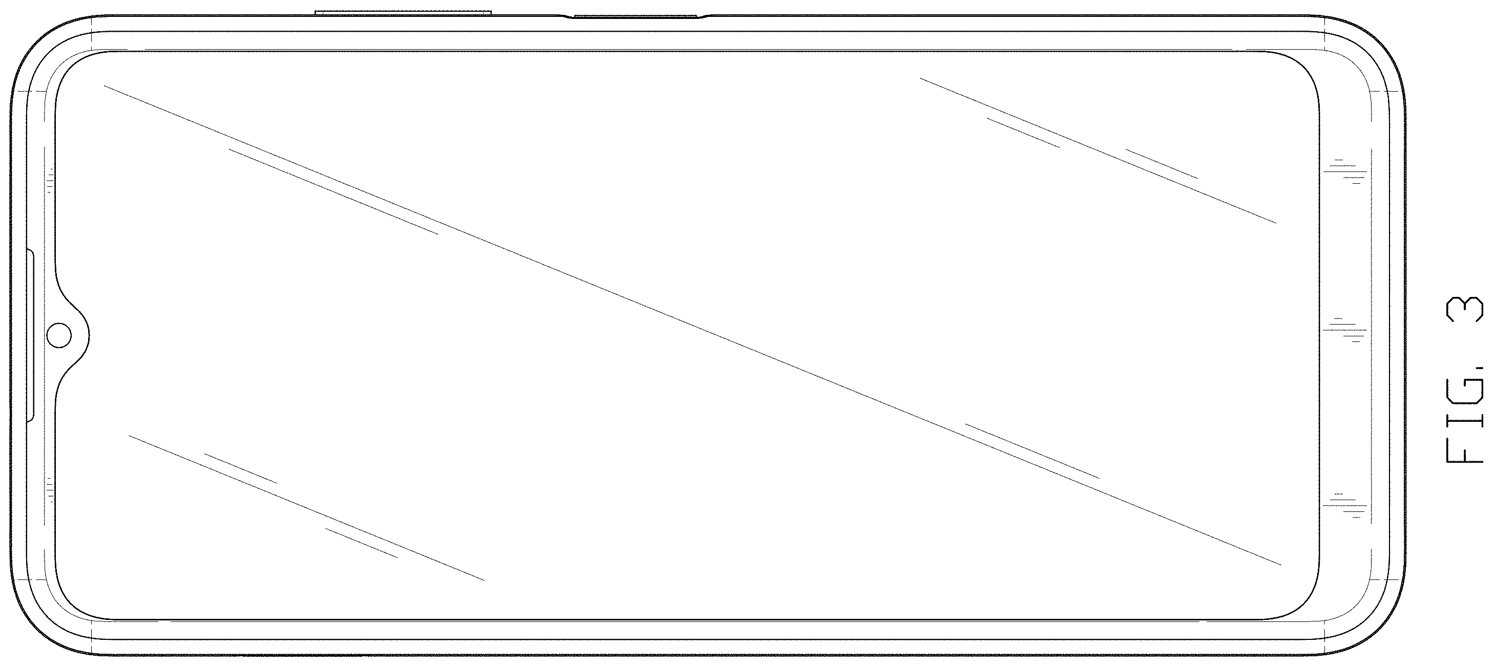 Patent USD1001761 Figure 3 – Mobile phone
