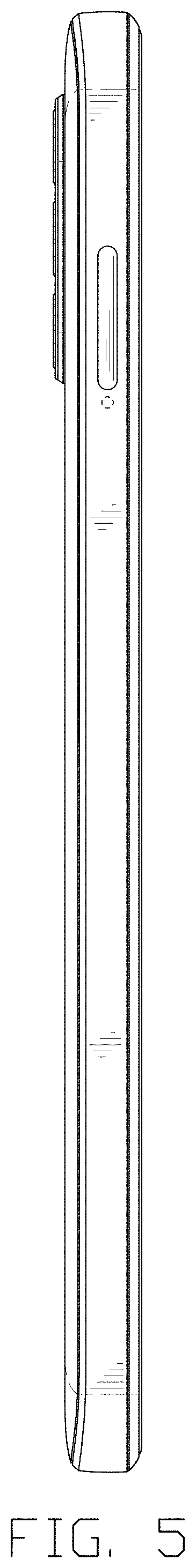 Patent USD1001761 Figure 5 – Mobile phone