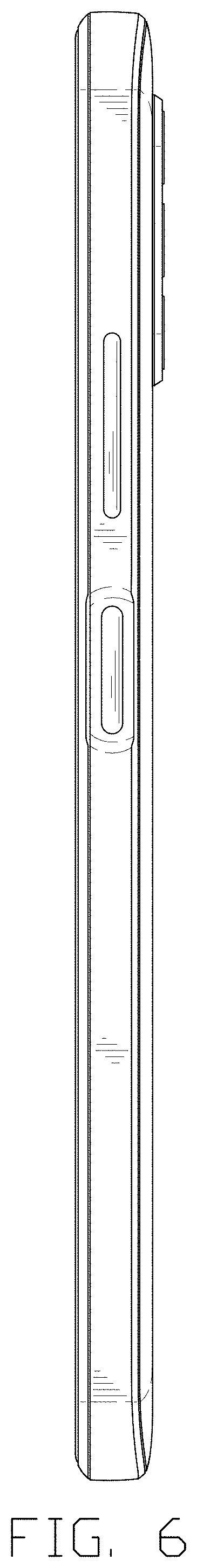 Patent USD1001761 Figure 6 – Mobile phone
