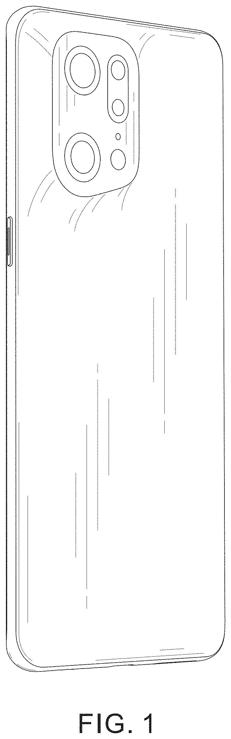Patent USD1001763 Figure 1 – Mobile phone