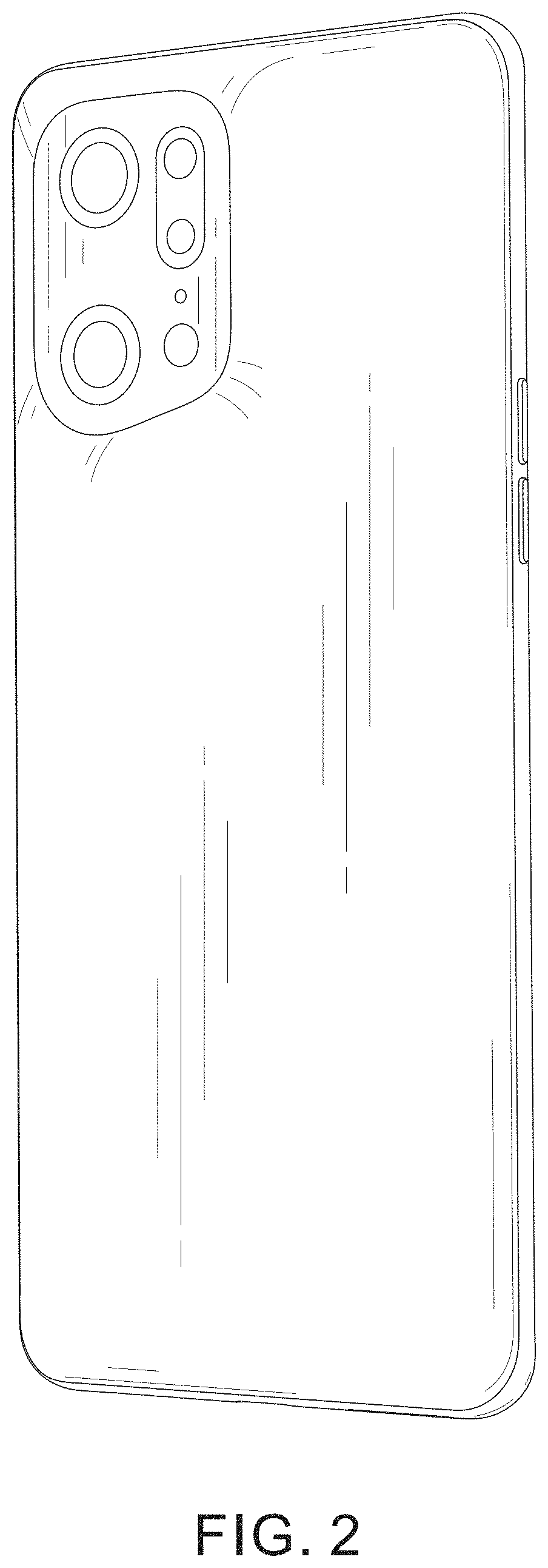 Patent USD1001763 Figure 2 – Mobile phone