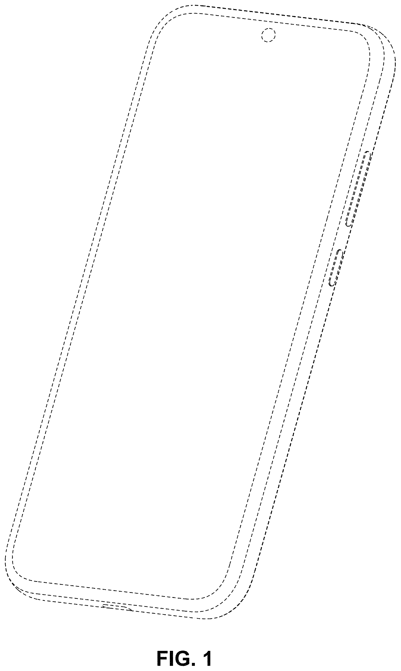 Patent USD1001764 Figure 1 – Mobile phone