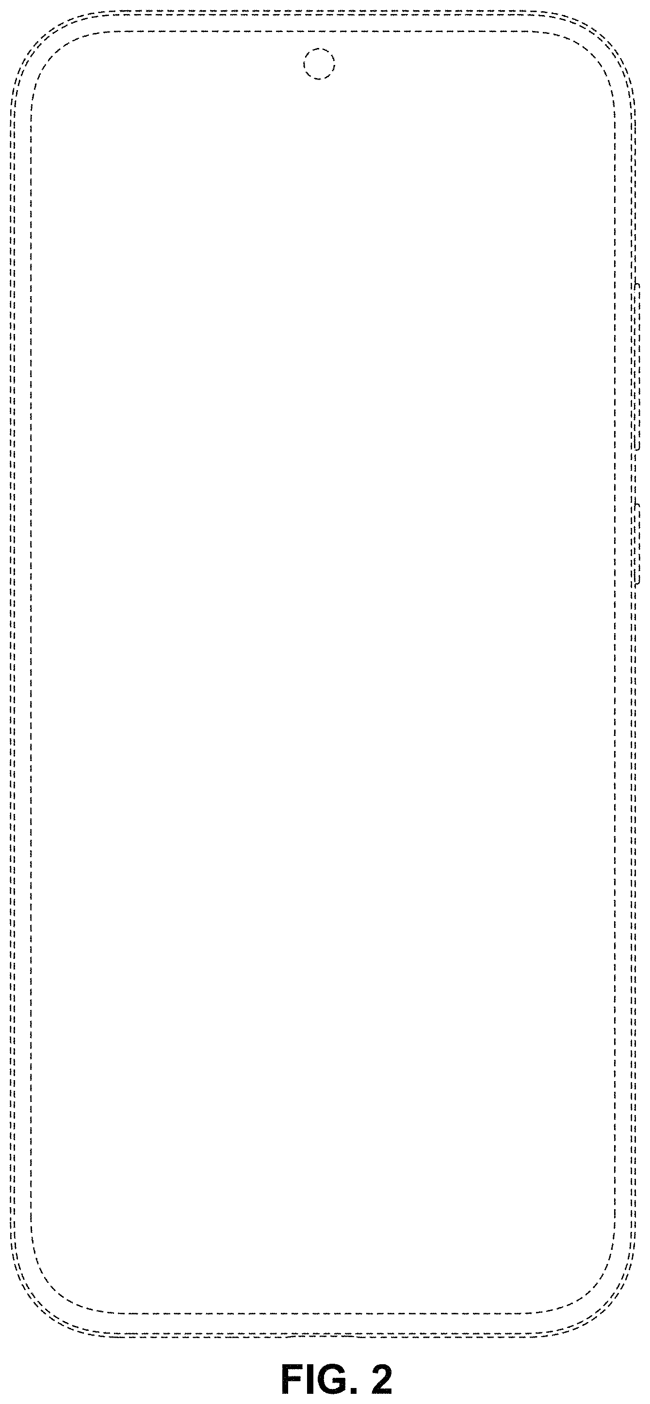 Patent USD1001764 Figure 2 – Mobile phone