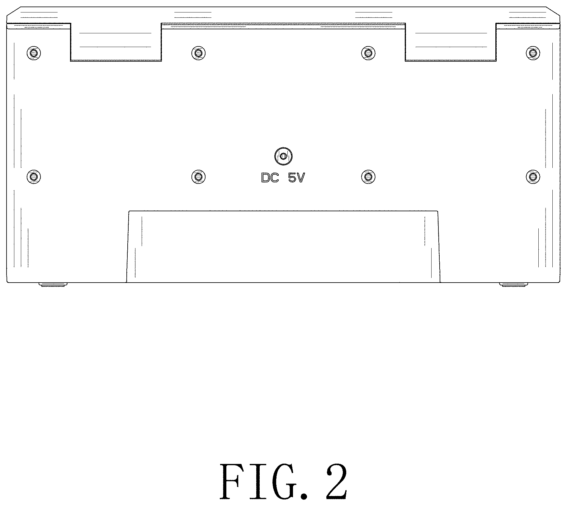 Patent USD1001767 Figure 2 – UVC sterilization box with charger and clock and speaker