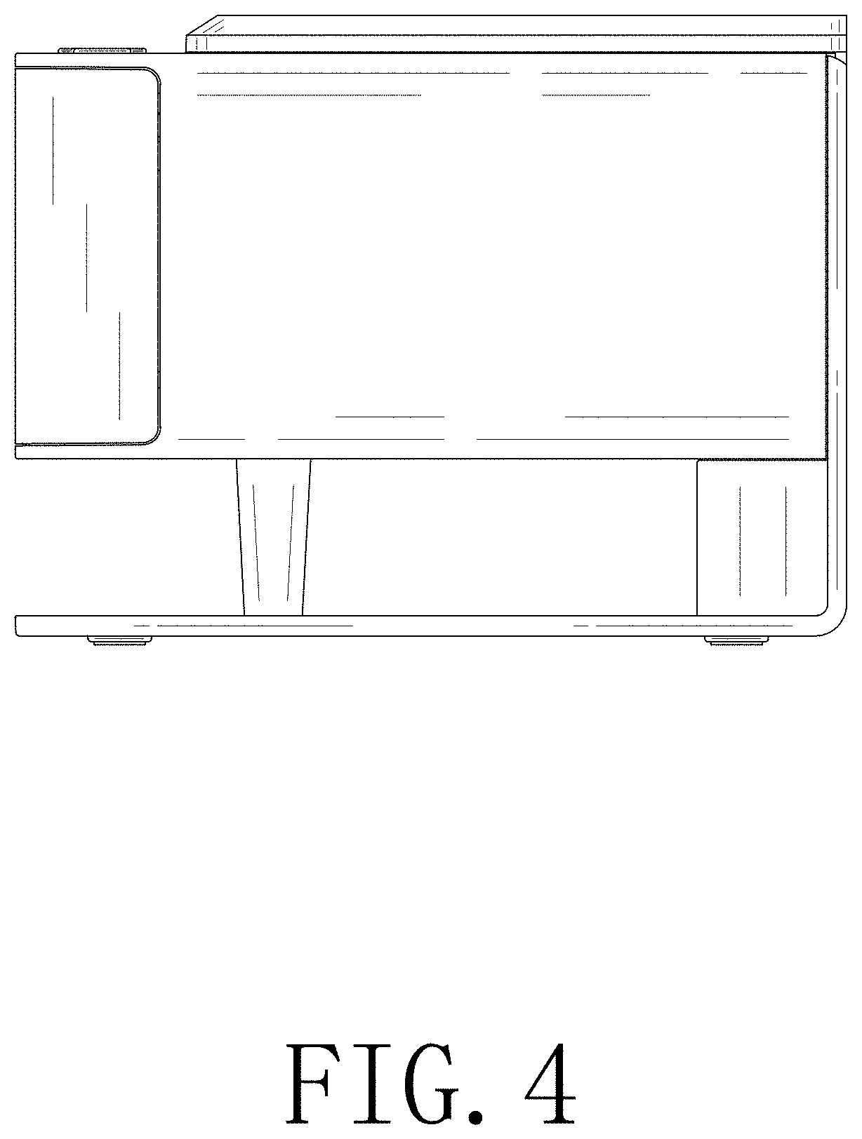 Patent USD1001767 Figure 4 – UVC sterilization box with charger and clock and speaker