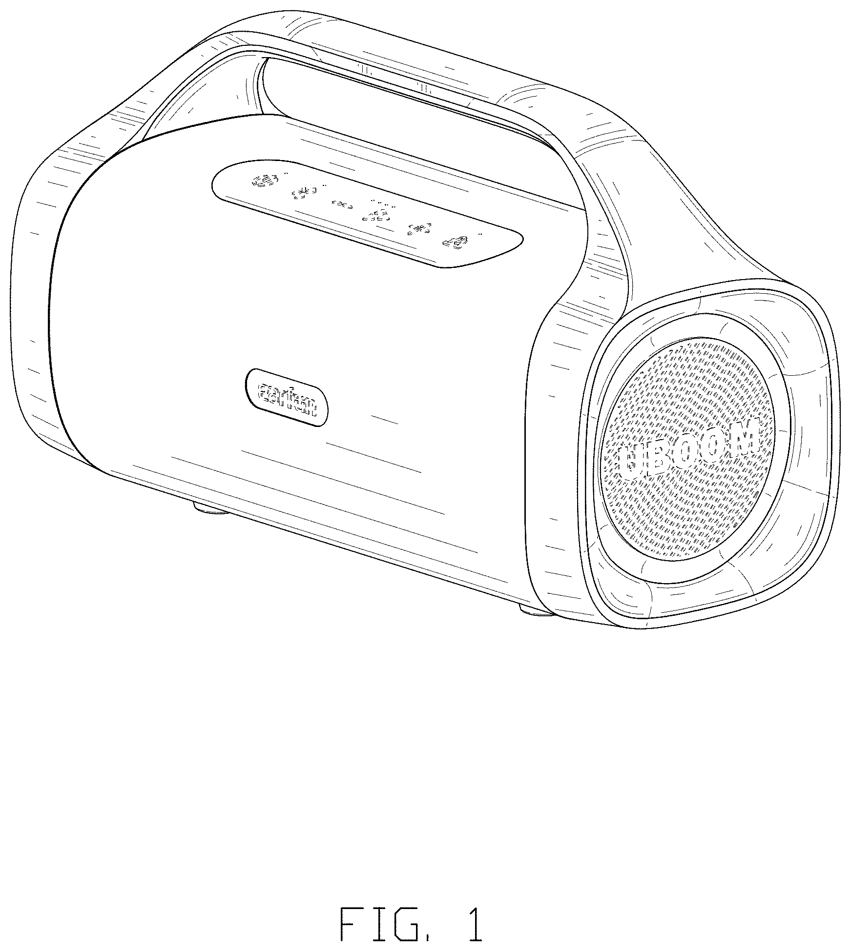 Patent USD1001768 Figure 1 – Bluetooth speaker