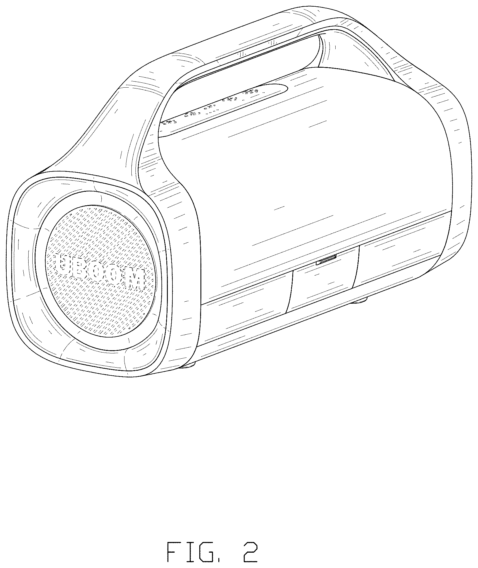 Patent USD1001768 Figure 2 – Bluetooth speaker