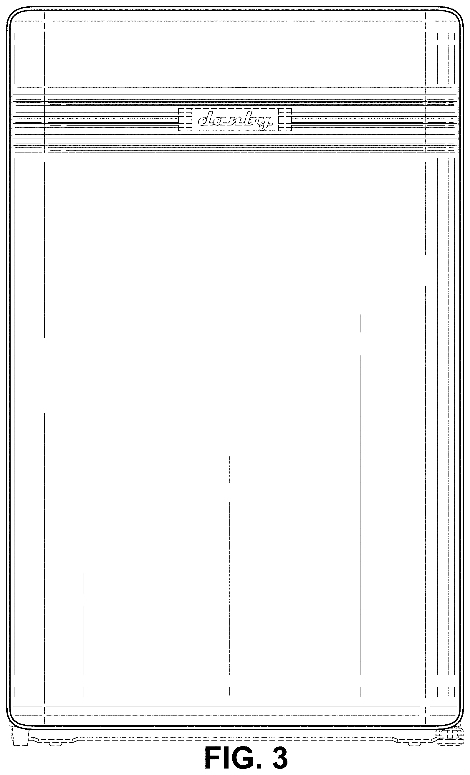 Patent USD1001769 Figure 3 – Refrigerator door