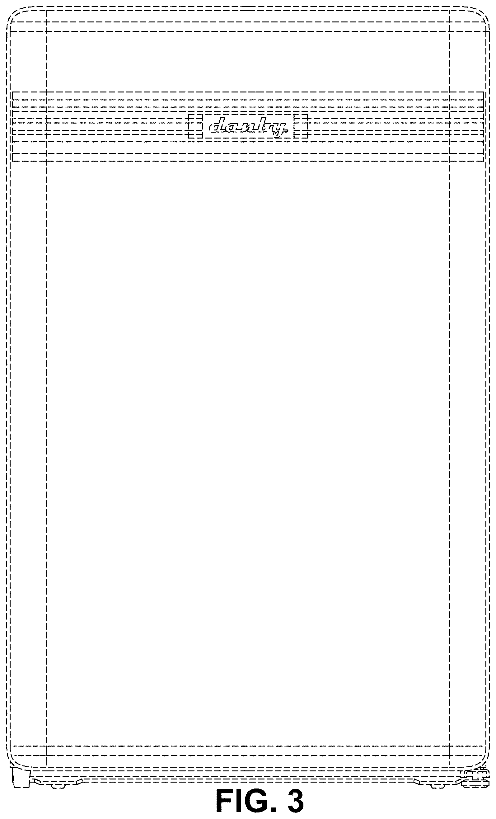 Patent USD1001770 Figure 3 – Refrigerator top
