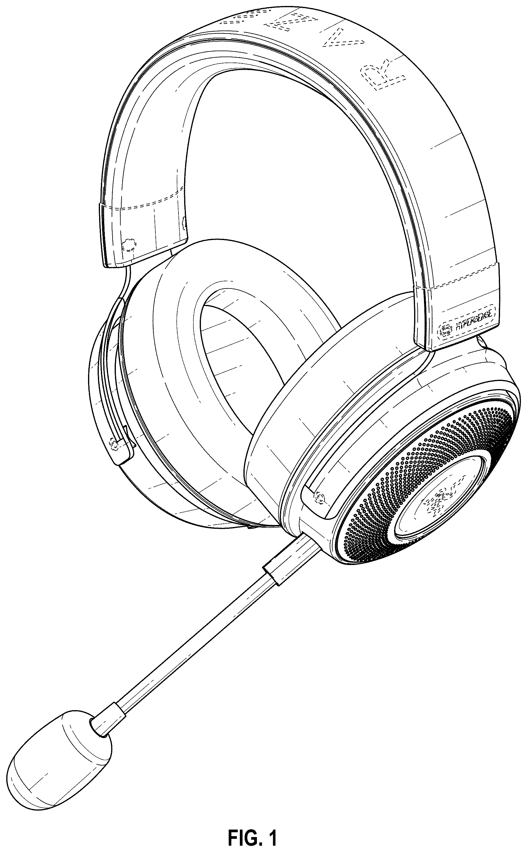 Patent USD1001771 Figure 1 – Headphone