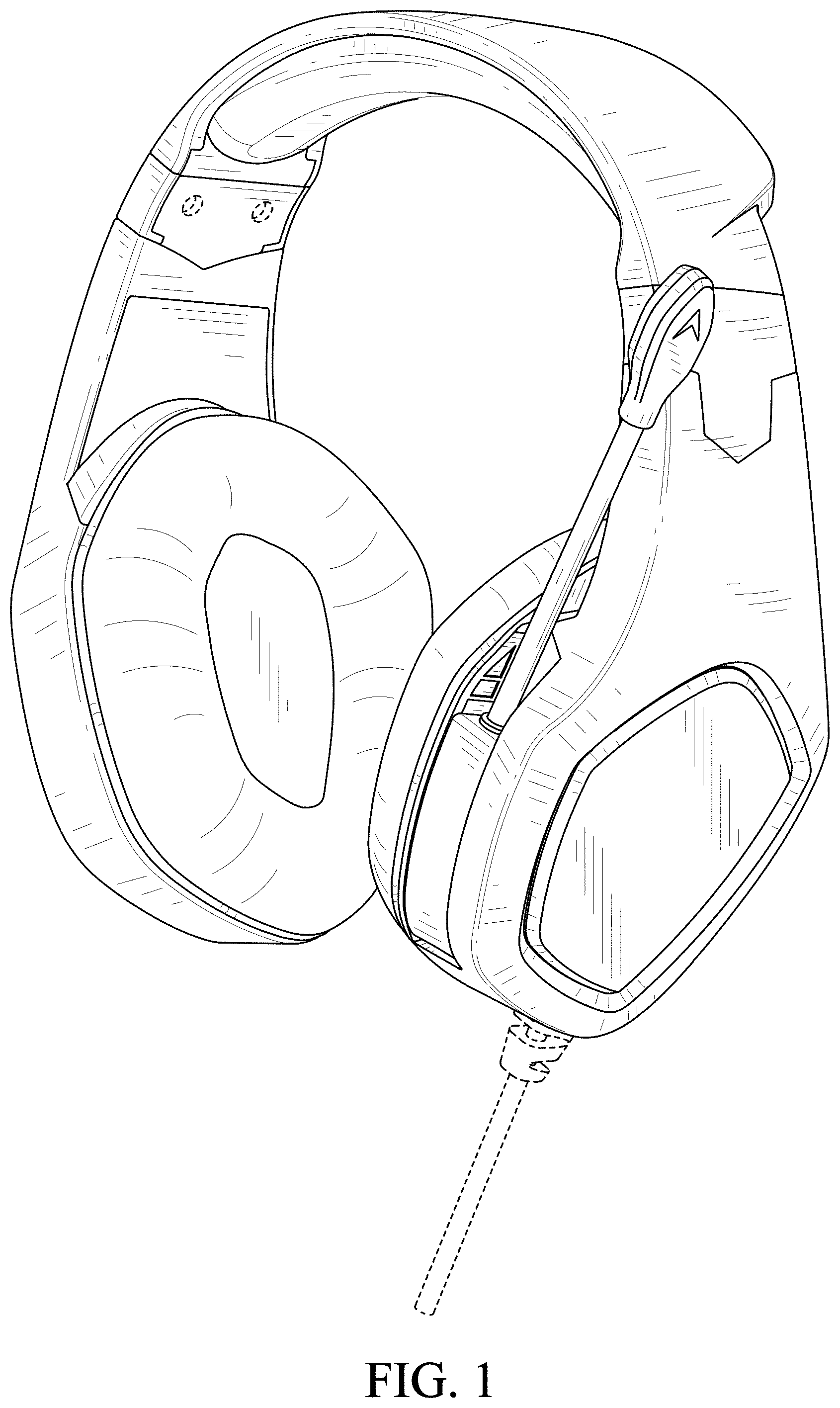 Patent USD1001772 — Headset — Figure 1