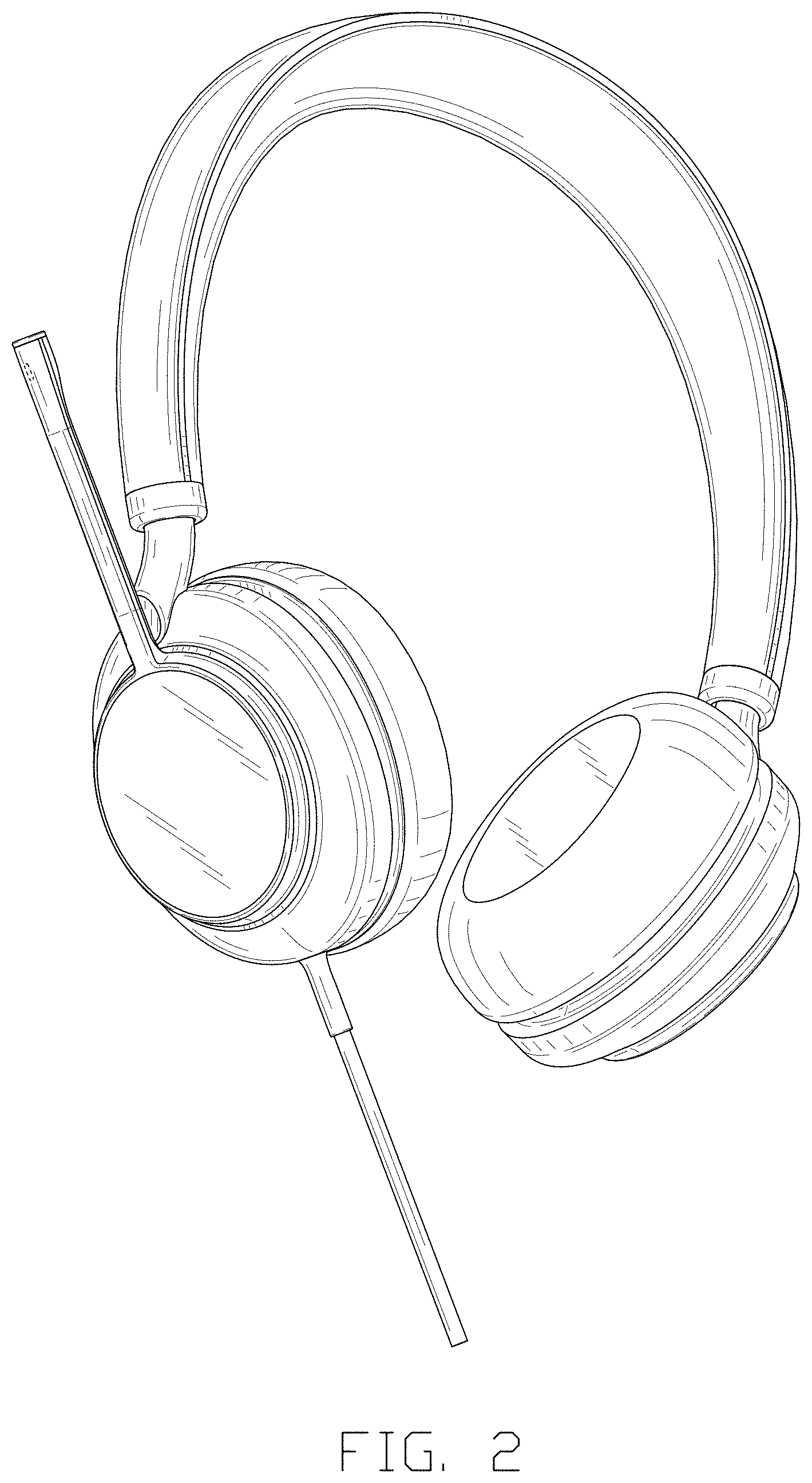 Patent USD1001774 Figure 2 – Headphone